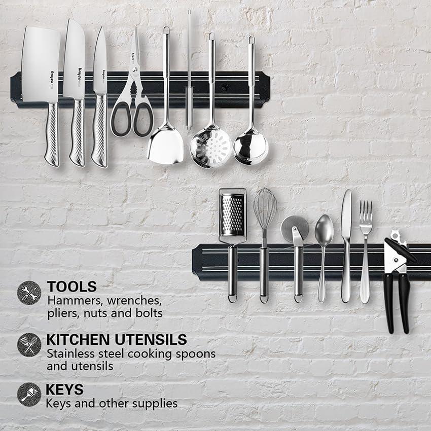 Soporte Magnético para Cuchillos EDSRDUX 38.1 cm Grano de Madera