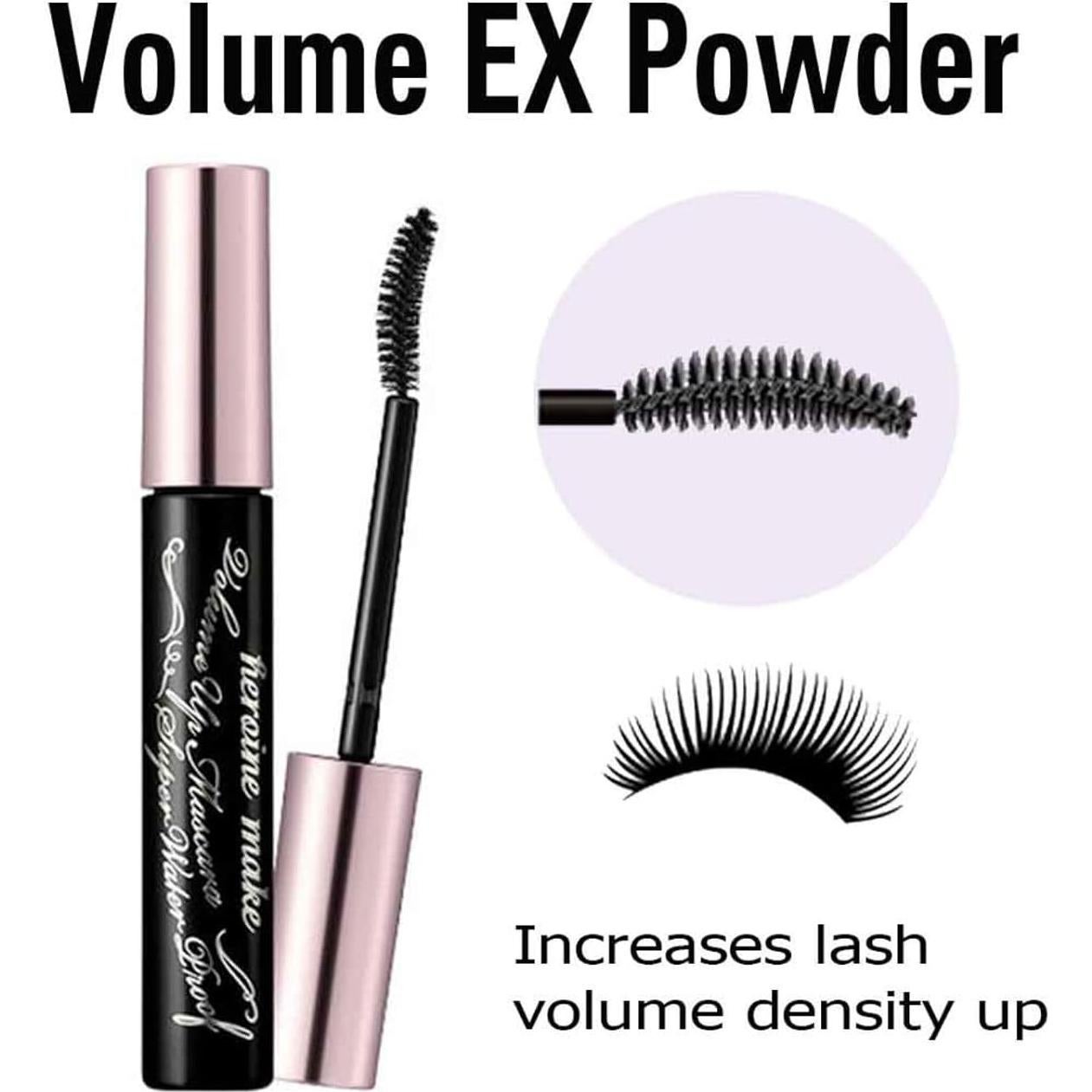 Máscara Volumen Impermeable KissMe Heroine Make - 3 Unidades