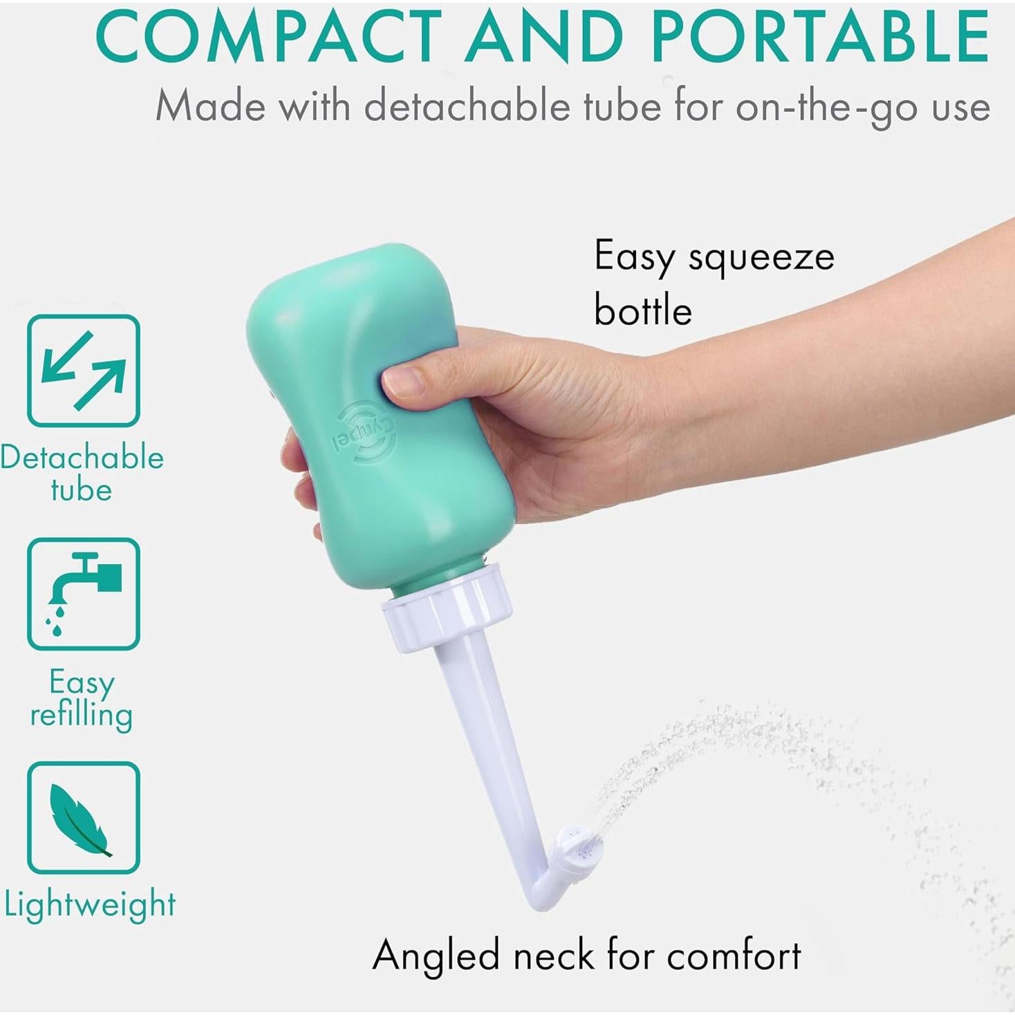 Botella Peri Cynpel - Bidet Portátil para Cuidado Postparto - 354 ml - Azul