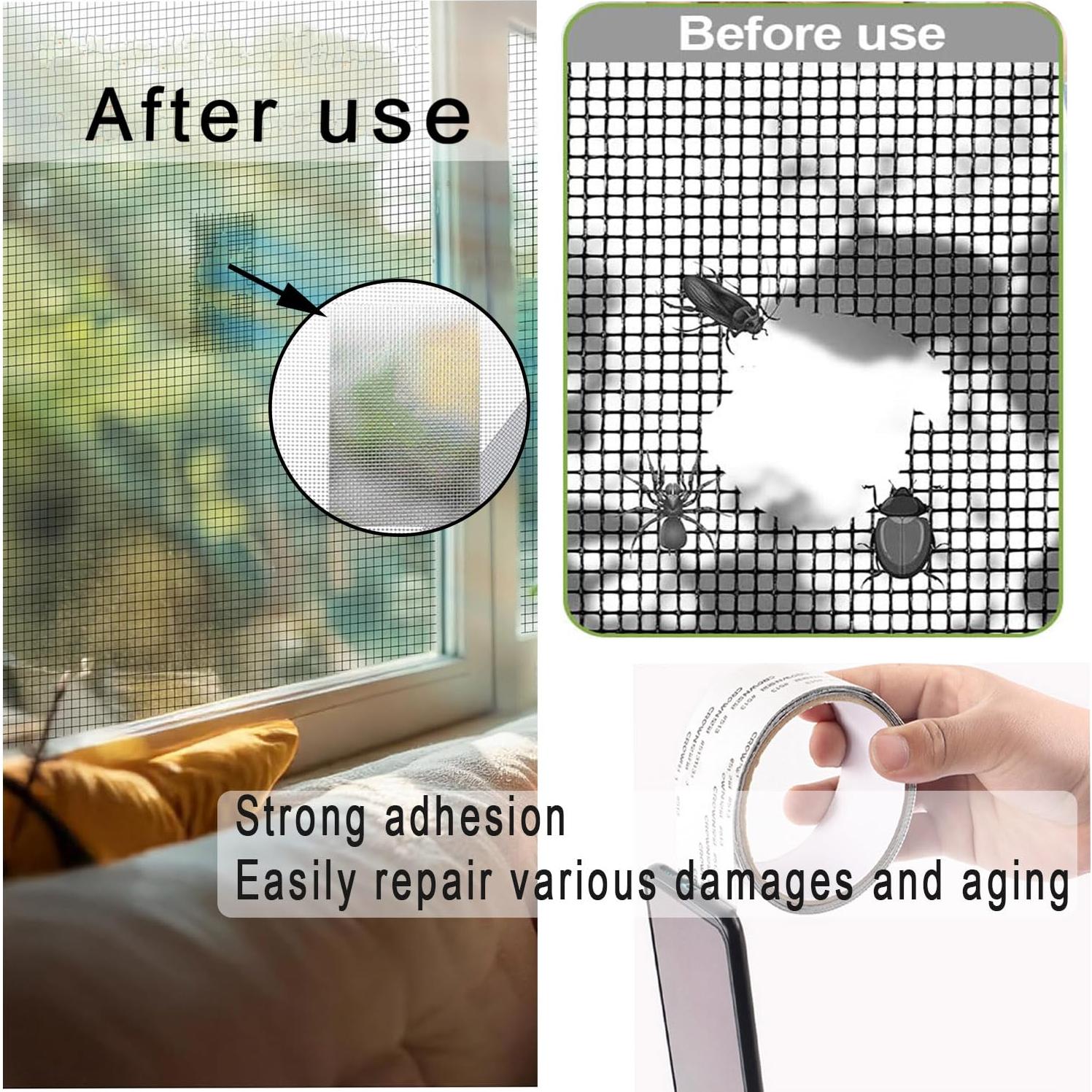 Cinta de Reparación de Pantallas Suonady 5.08 cm x 203.2 cm Negra