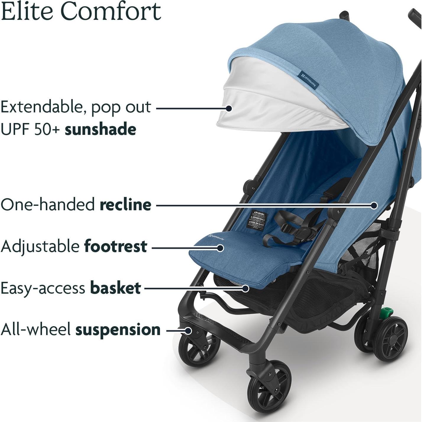 Carrito de Paraguas UPPAbaby G-Luxe Plegable Reclinable