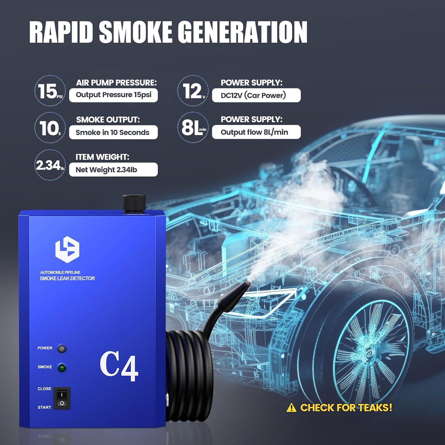 Detector de Fugas de Humo TUIREL SO734 12V con Bomba de Aire