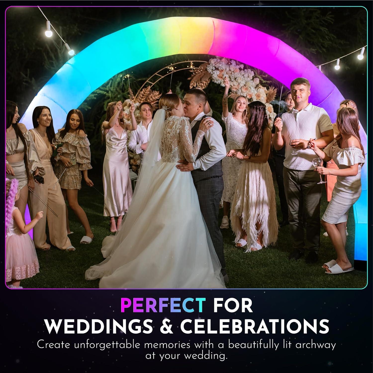 Arco Inflable Cambiante de Color Plenty Concepts 2.74m x 4.57m