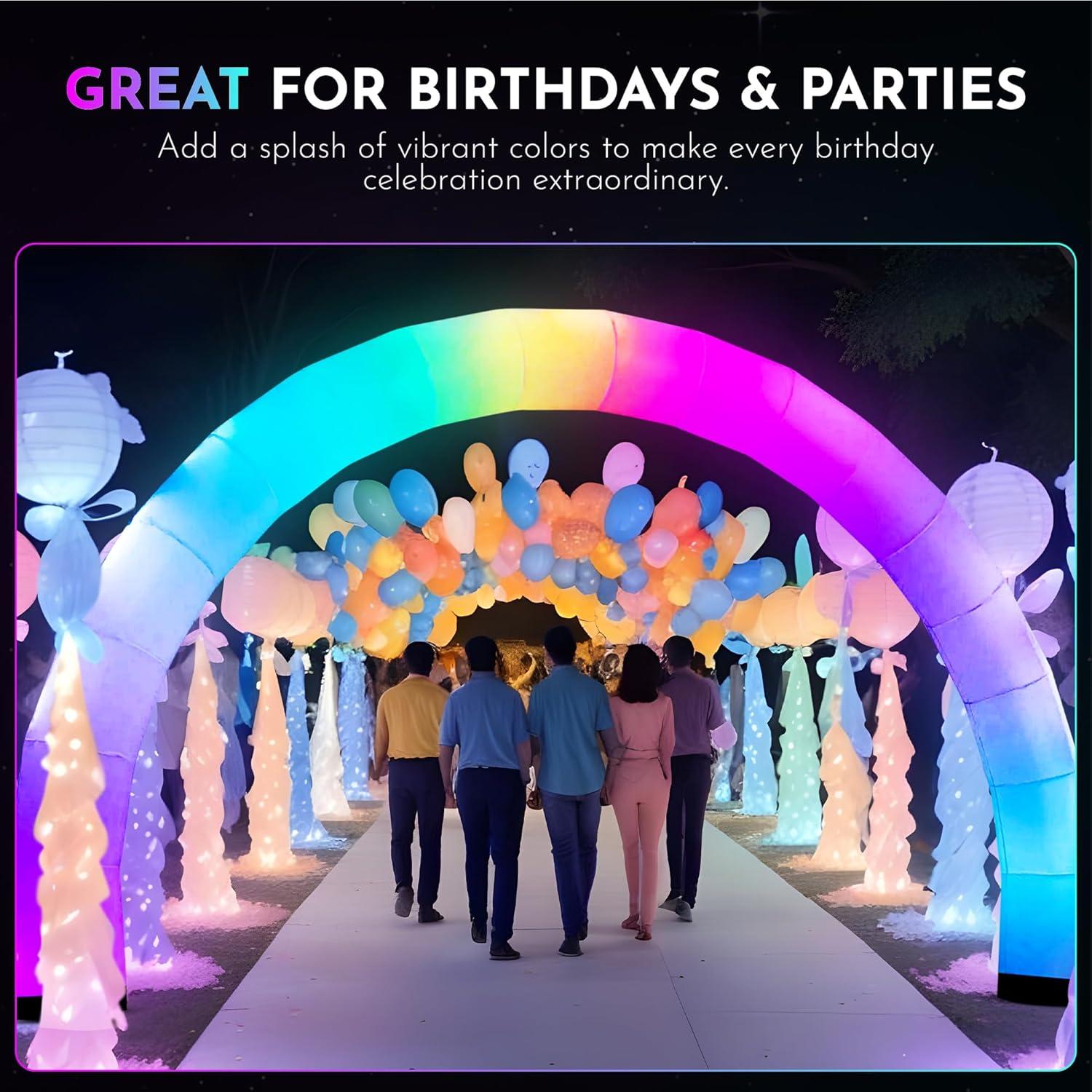 Arco Inflable Cambiante de Color Plenty Concepts 2.74m x 4.57m