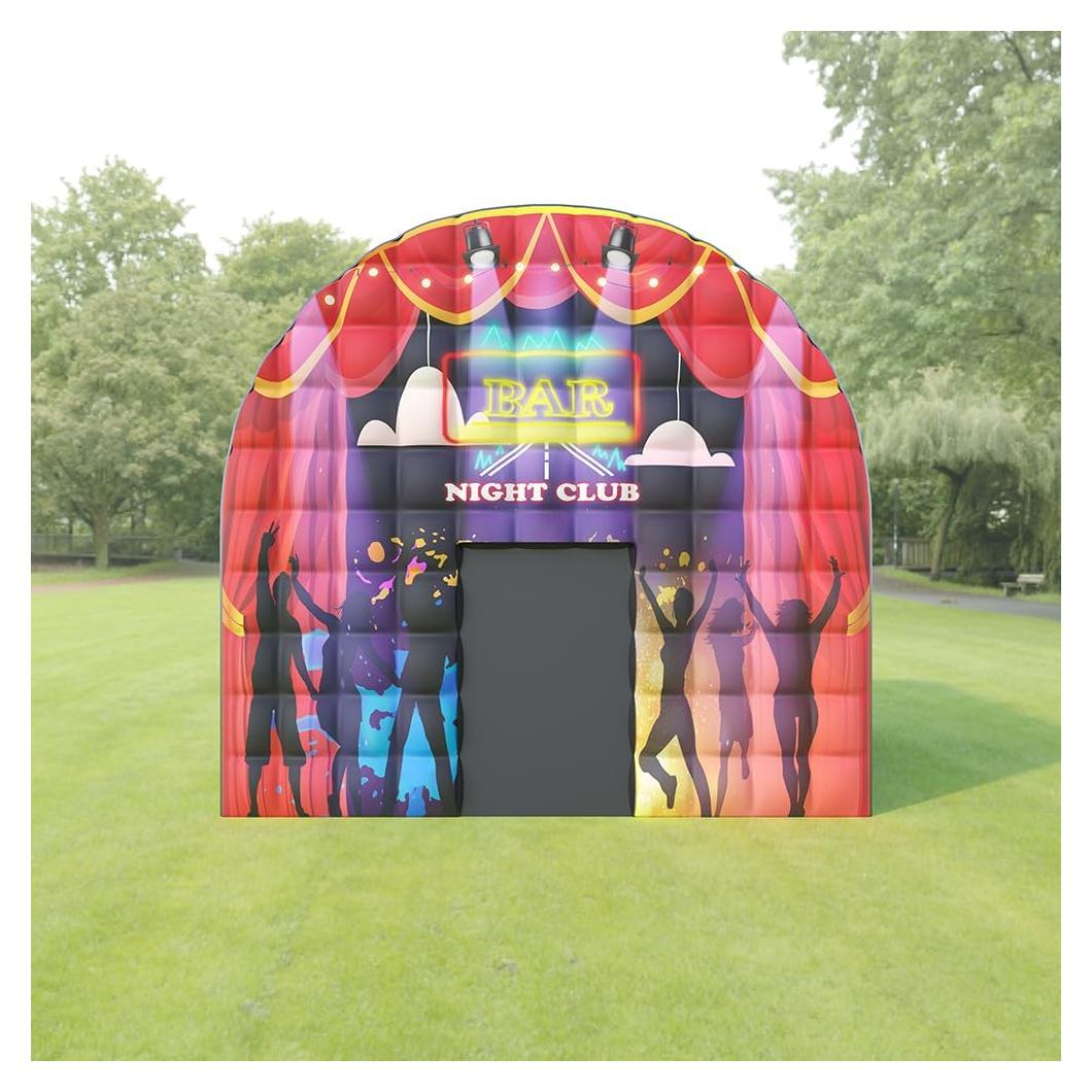 Carpa Inflable Grande YoungHome 4.49x4.49x4.27m Negra