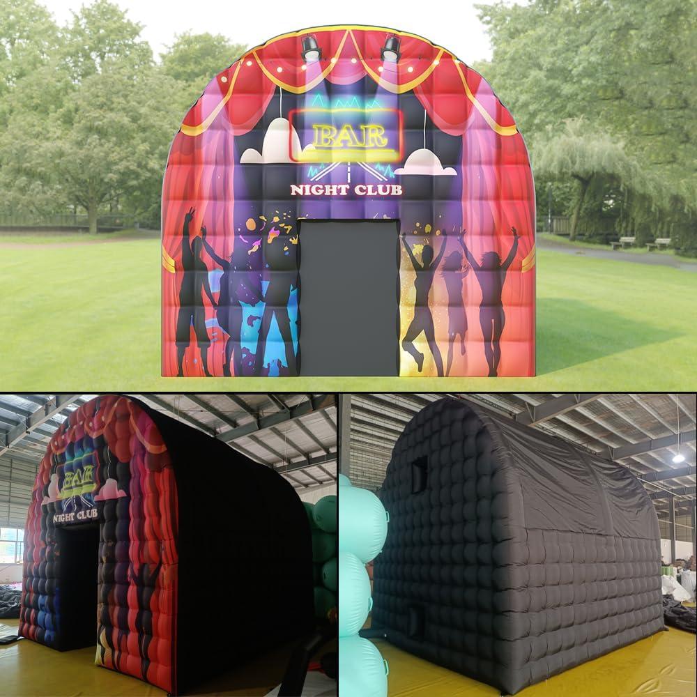 Carpa Inflable Grande YoungHome 4.49x4.49x4.27m Negra