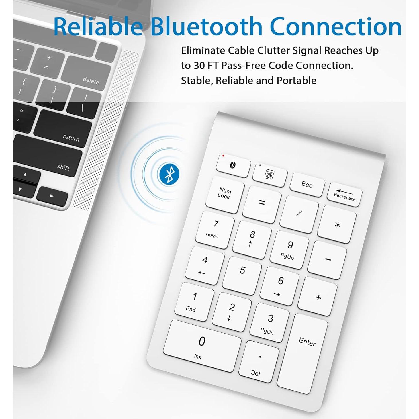 Teclado Numérico Inalámbrico Foloda Bluetooth 22 Teclas