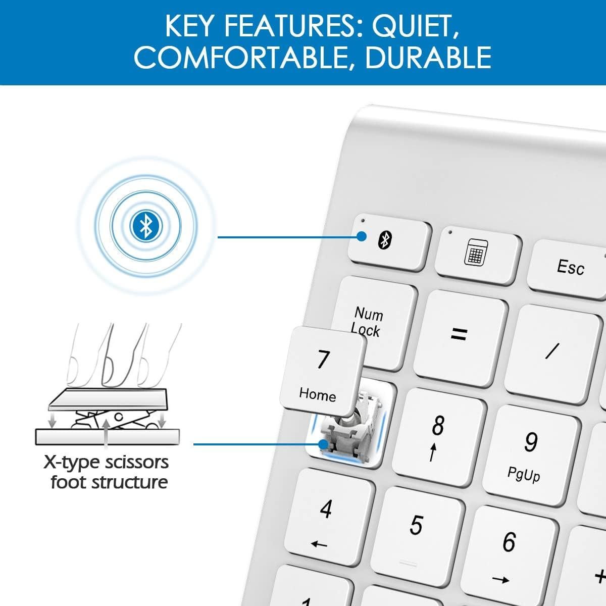 Teclado Numérico Inalámbrico Foloda Bluetooth 22 Teclas
