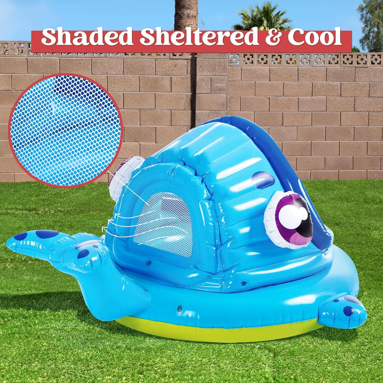 Piscina Inflable Infantil Joyin con Sombra de Ballena 53L