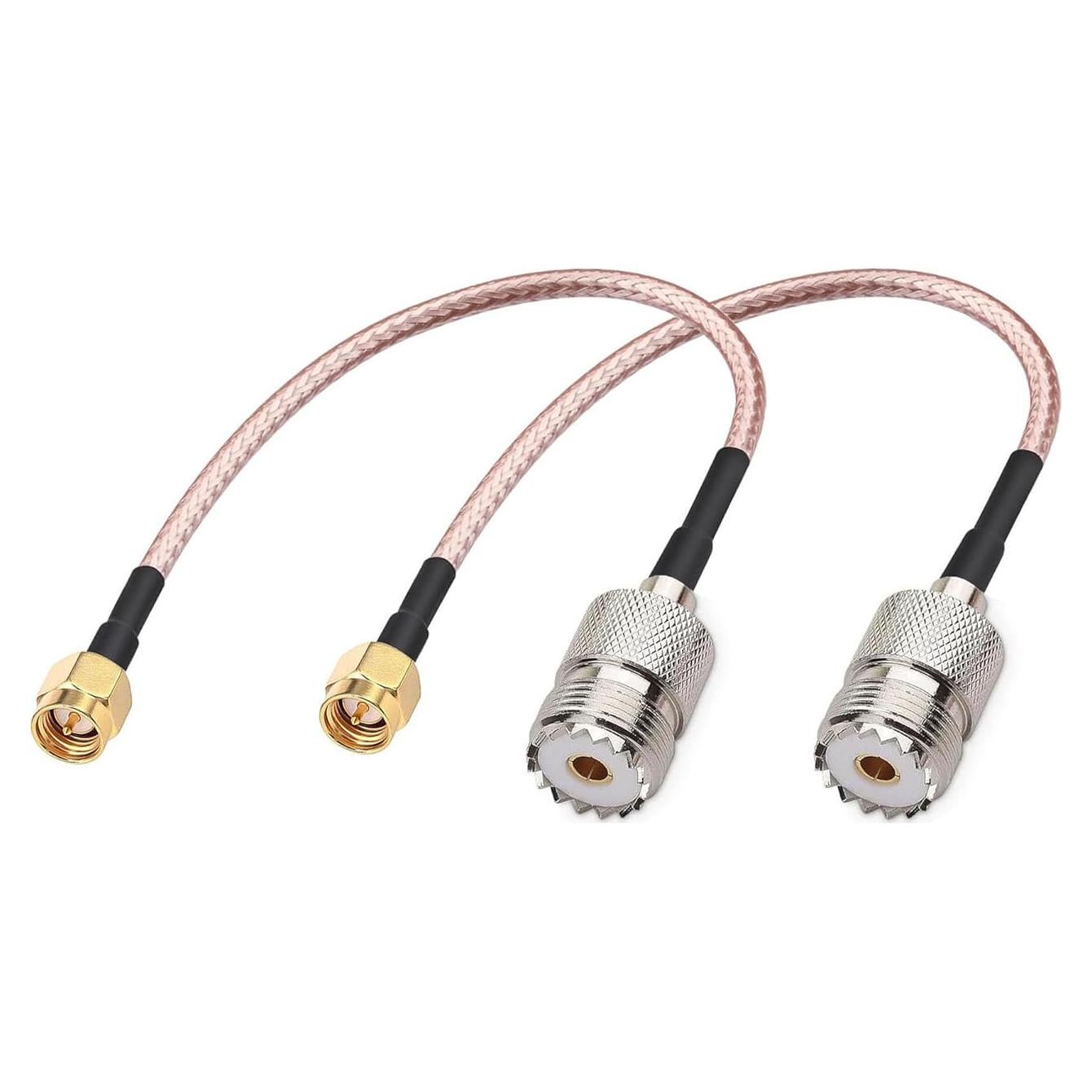 Cable de Antena SMA Macho a UHF Hembra DHT 15.24 cm Paquete de 2