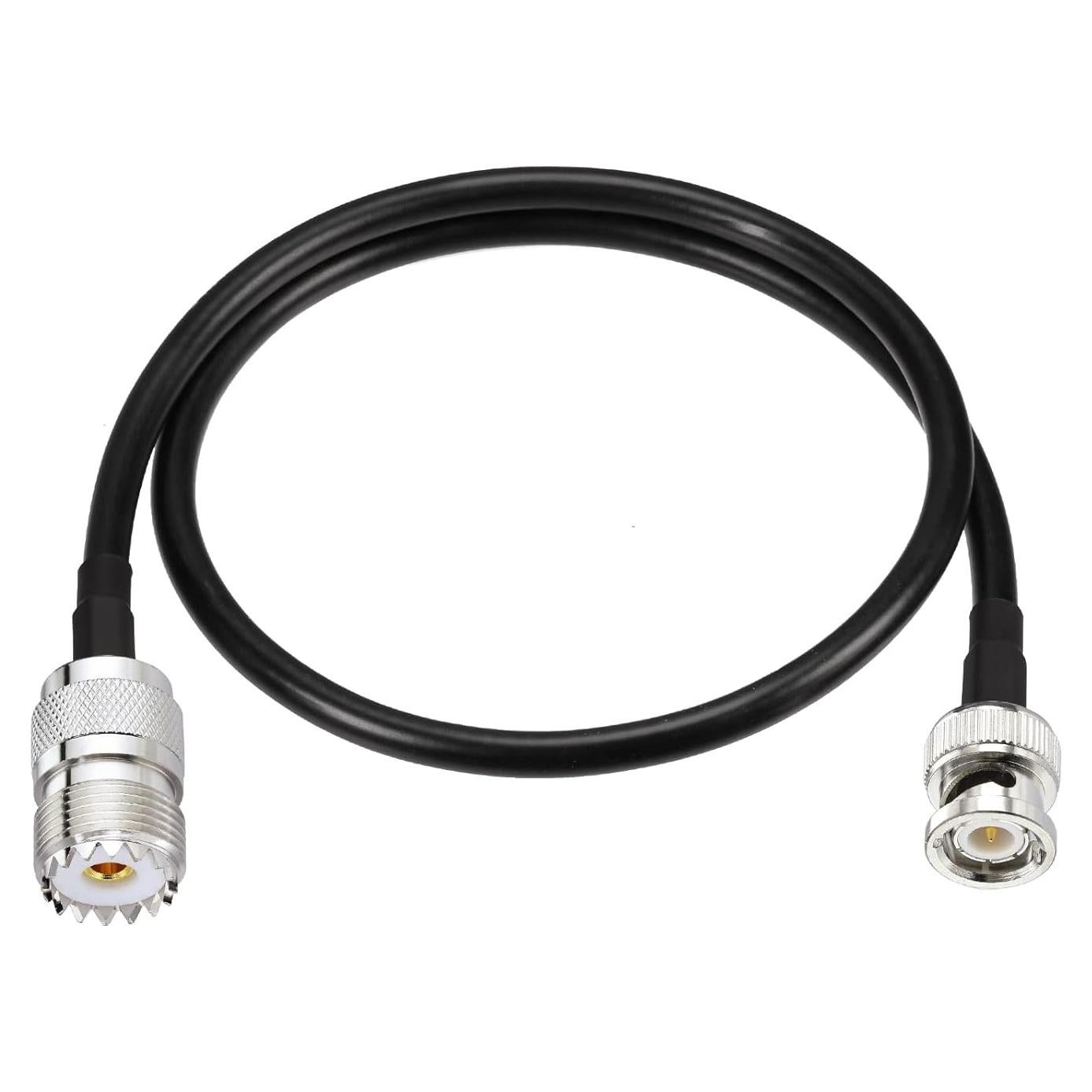 Adaptador SO239 a BNC 50 Ohm 0.5m Eightwood para Radio