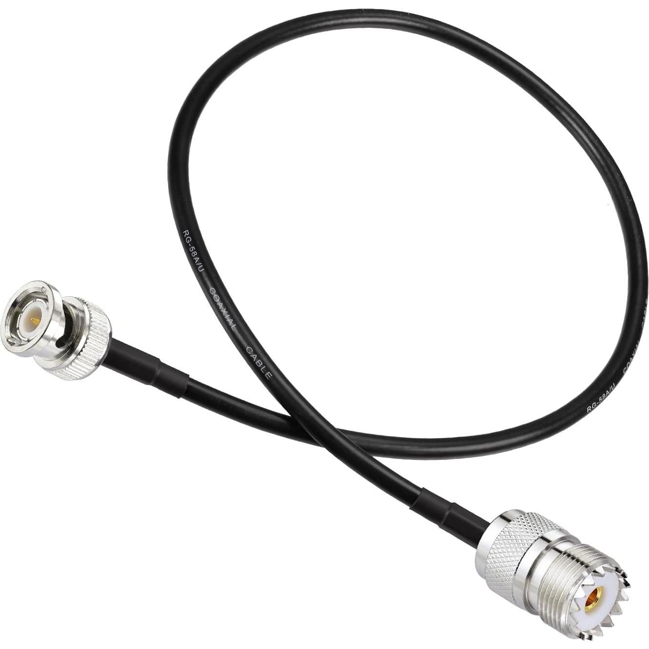 Adaptador SO239 a BNC 50 Ohm 0.5m Eightwood para Radio