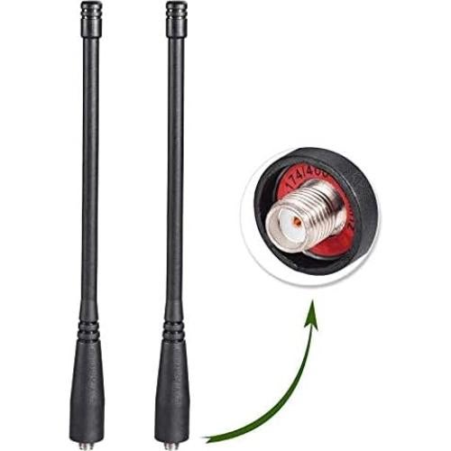 Antena Bingfu VHF UHF 2x 17cm SMA Femenino 3dBi