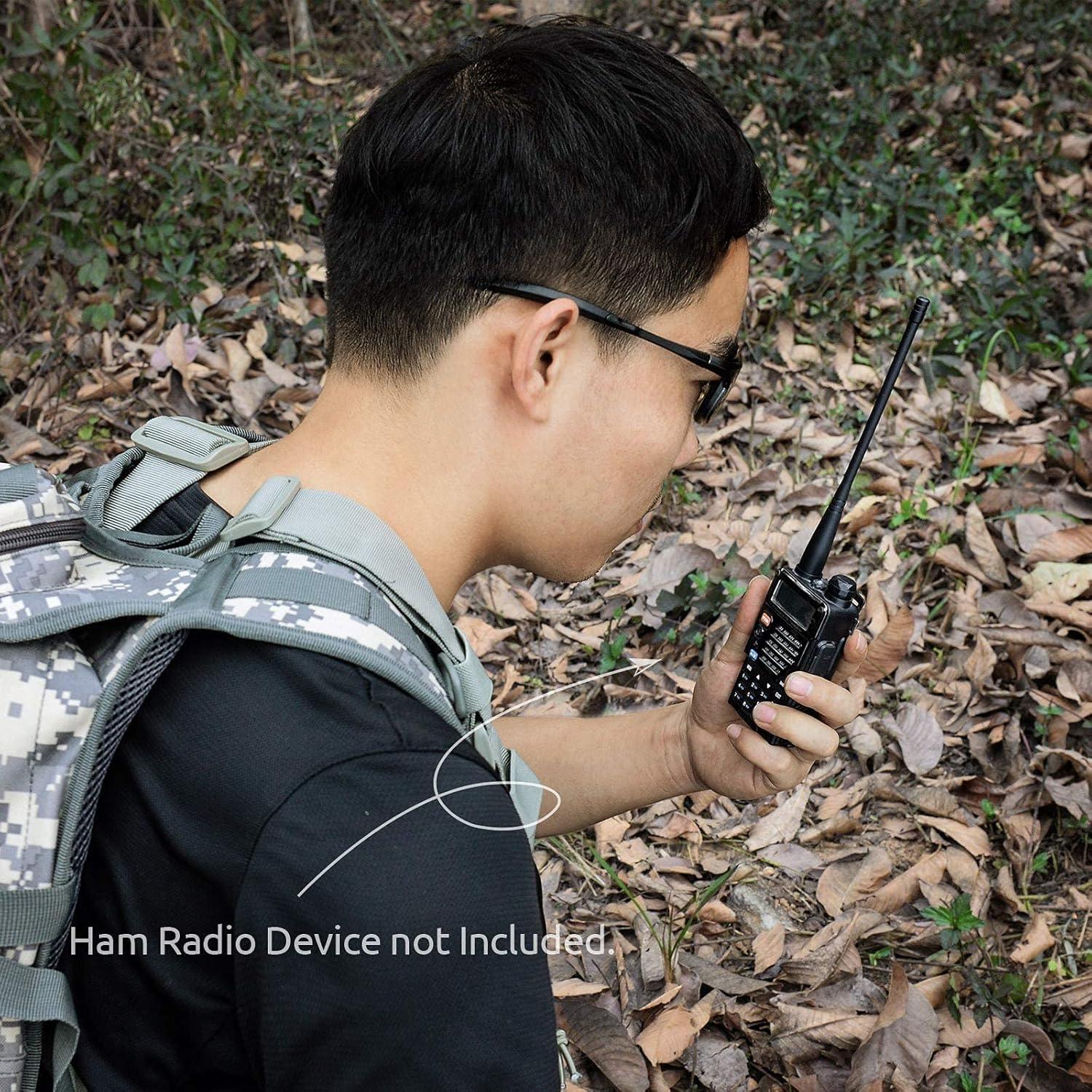 Antena Bingfu VHF UHF 2x 17cm SMA Femenino 3dBi