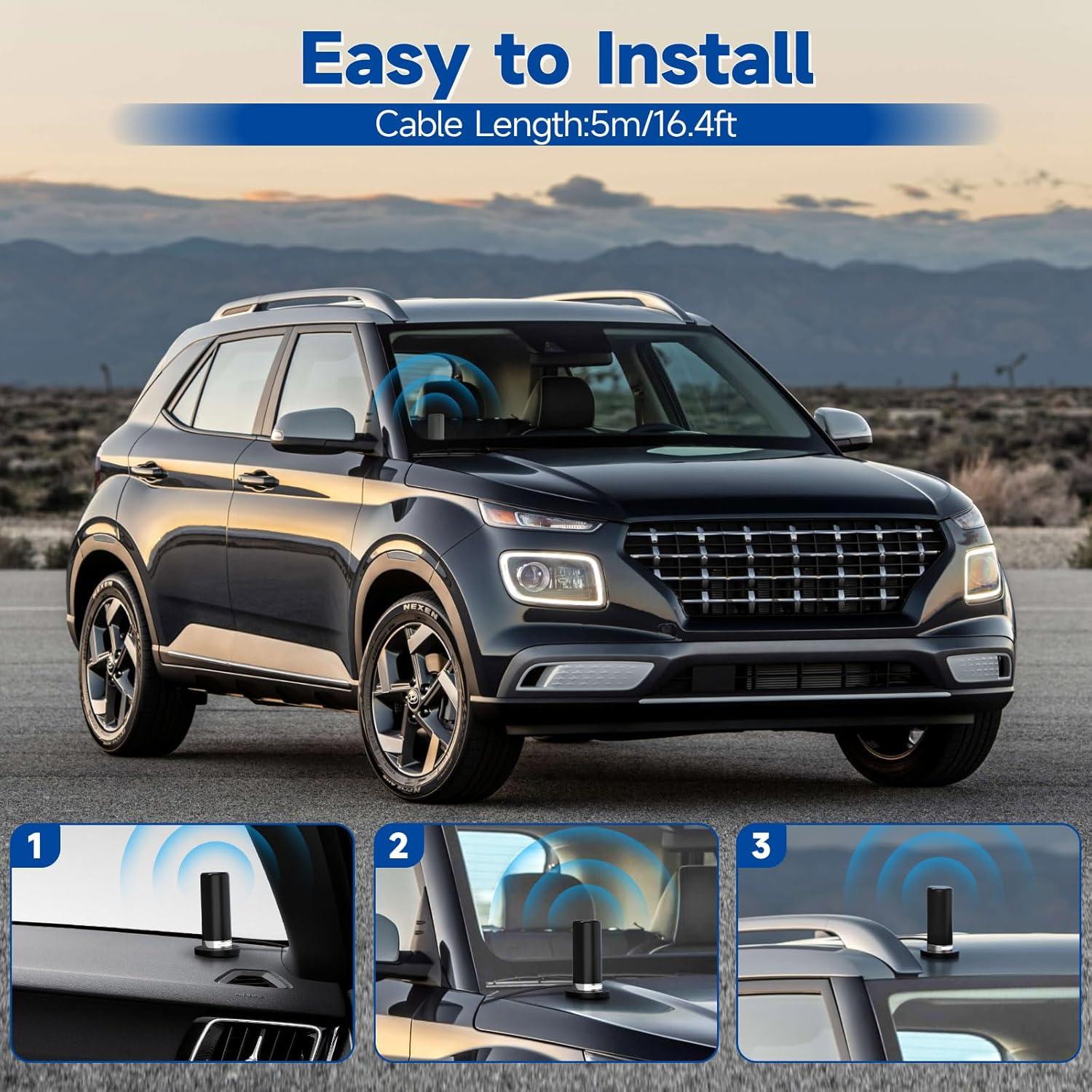 Antena de Radio Móvil Bingfu Doble Banda VHF UHF 136-470MHz