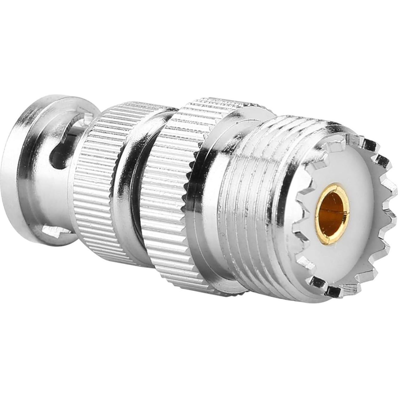 Adaptador Coaxial BNC Macho a UHF Hembra DHT - 2 Piezas