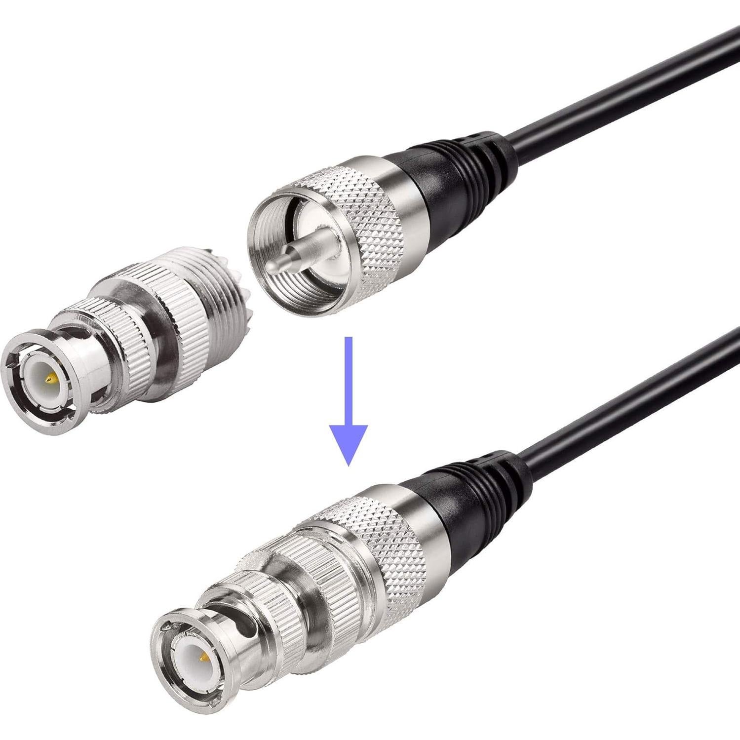 Antena de Radio CB Bingfu 27MHz con Base Magnética 33cm