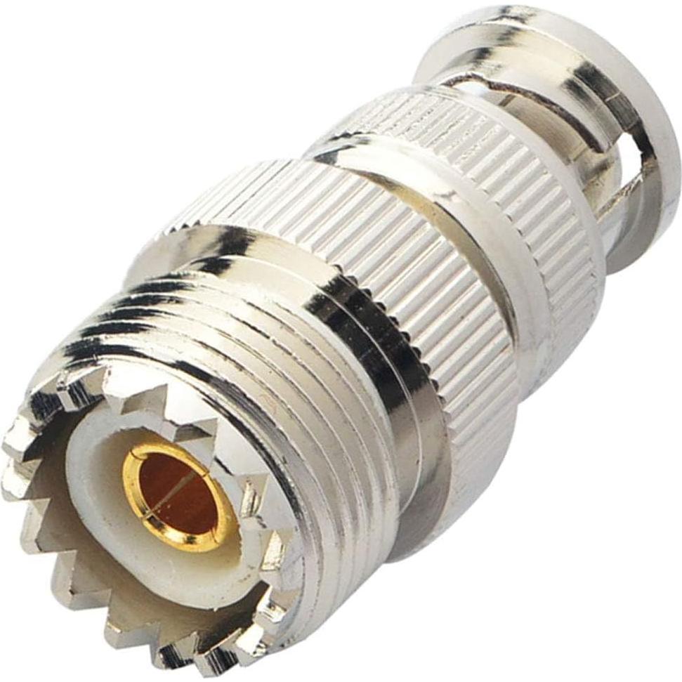 Adaptador Coaxial UHF a BNC Boobrie 2 Piezas 50 Ohmios