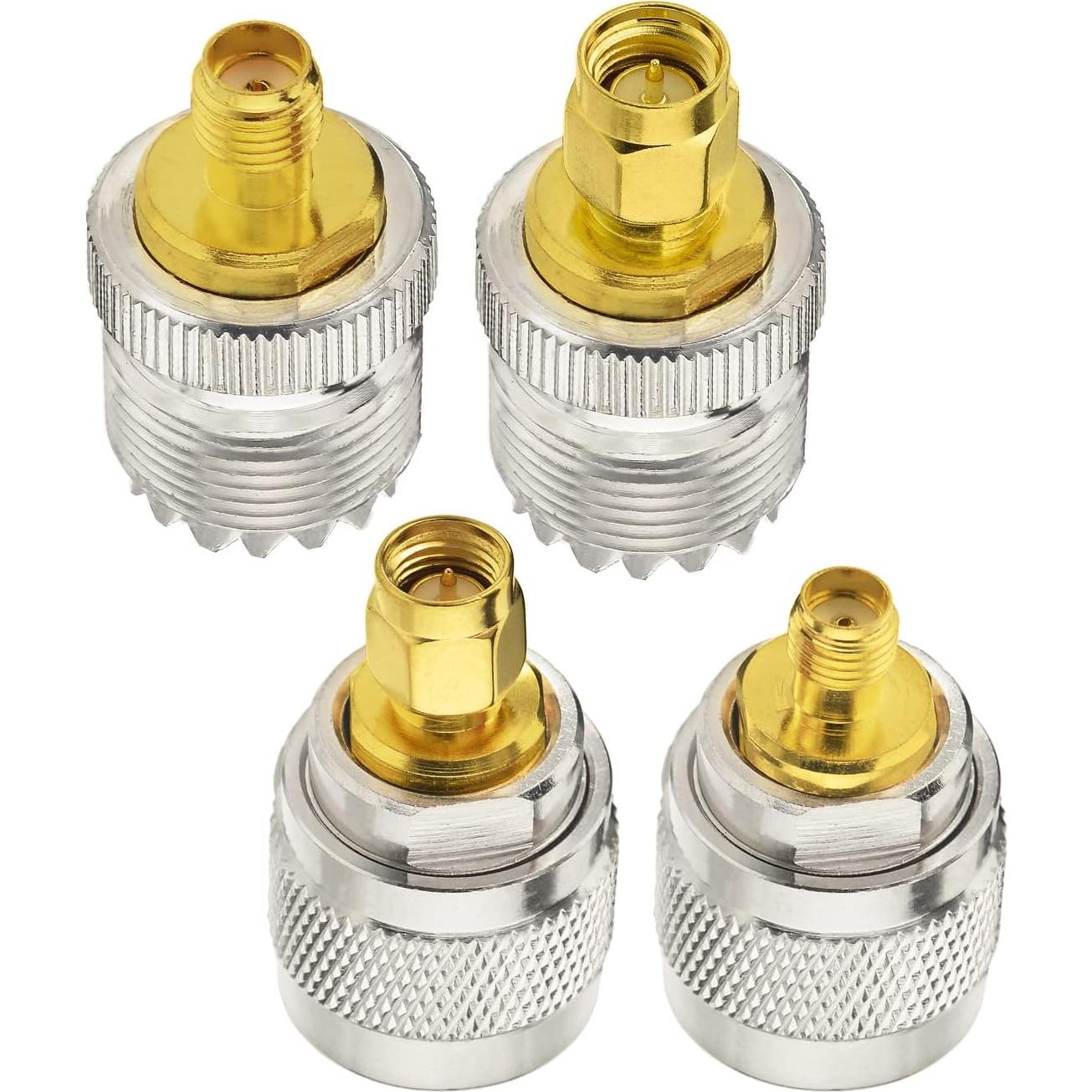 Kit Adaptador Coaxial RF UHF a SMA wlaniot 50 Ohm