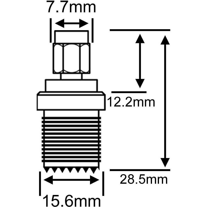 Adaptador RF UHF Femenino a SMA Masculino 50 Ohm - Paquete de 2