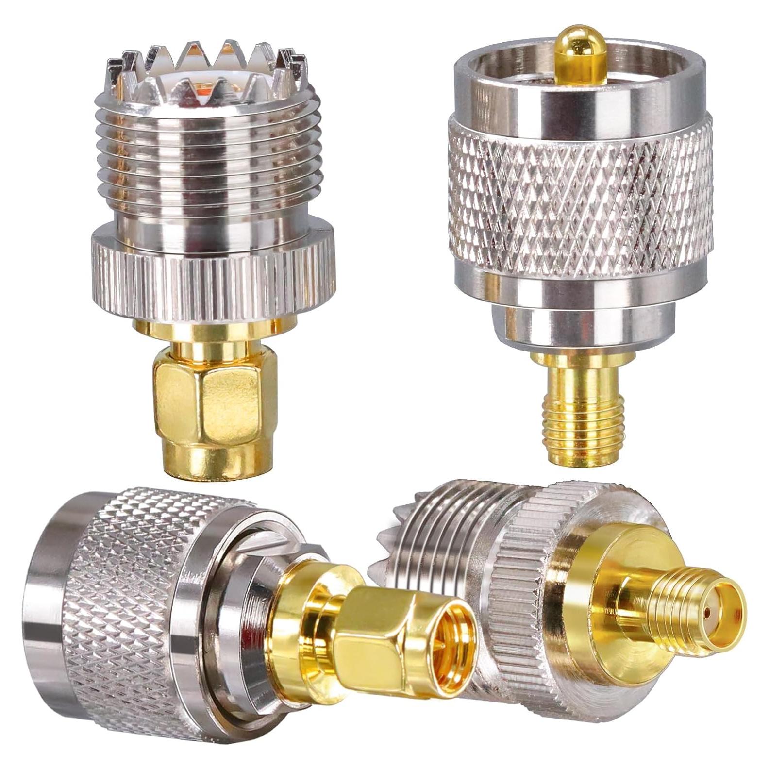 Kit de Adaptador SMA a UHF Tuolnk - 4 Conectores Coaxiales