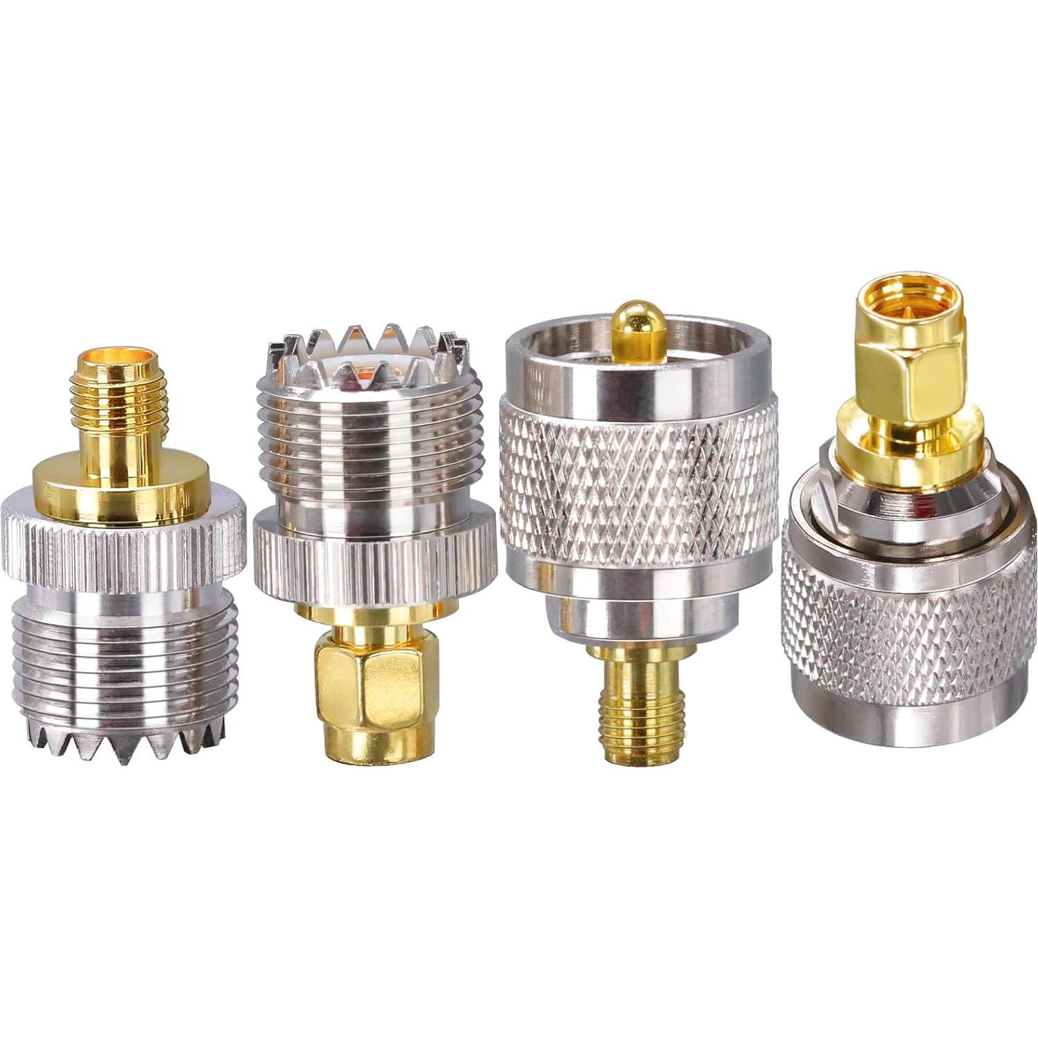 Kit de Adaptador SMA a UHF Tuolnk - 4 Conectores Coaxiales