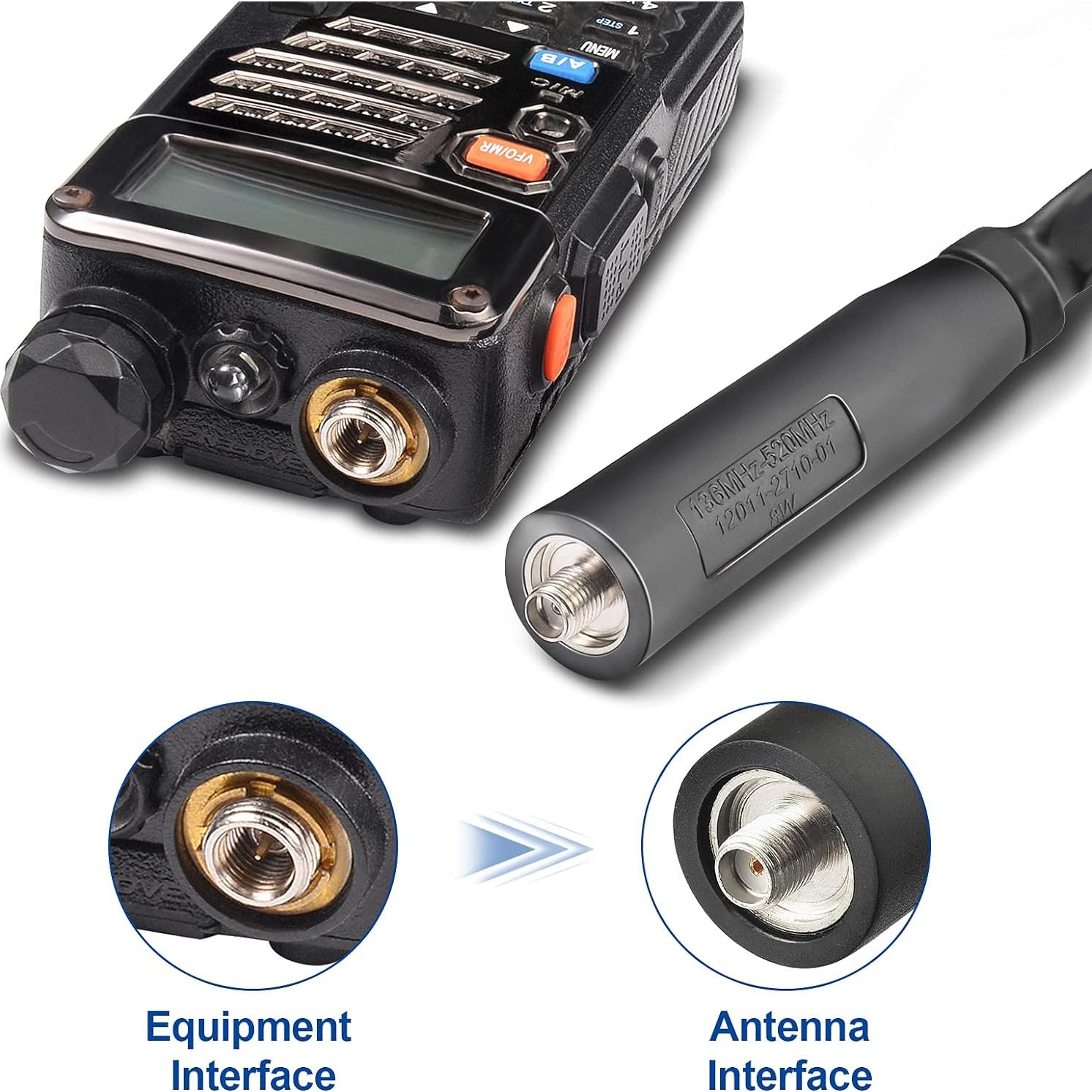 Antena Táctica Bingfu 108 cm VHF UHF 136-520MHz SMA Femenina