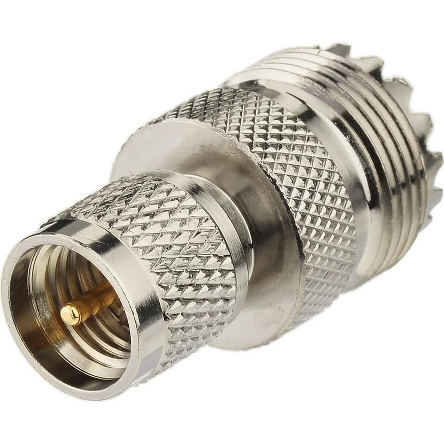 Conector Coaxial Superbat Mini UHF Macho a UHF Hembra - 2 Piezas