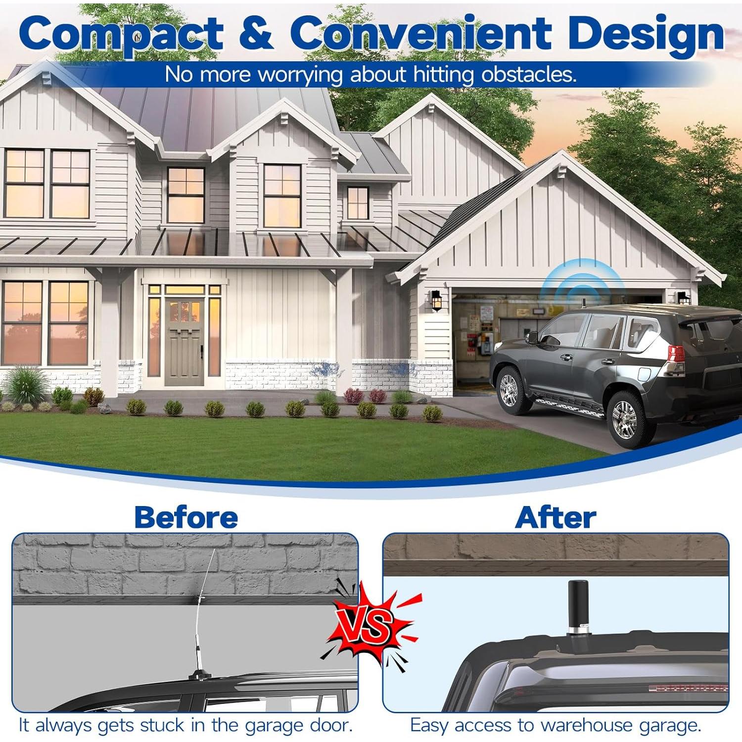 Antena de Radio Bingfu Doble Banda VHF UHF 9cm PL259