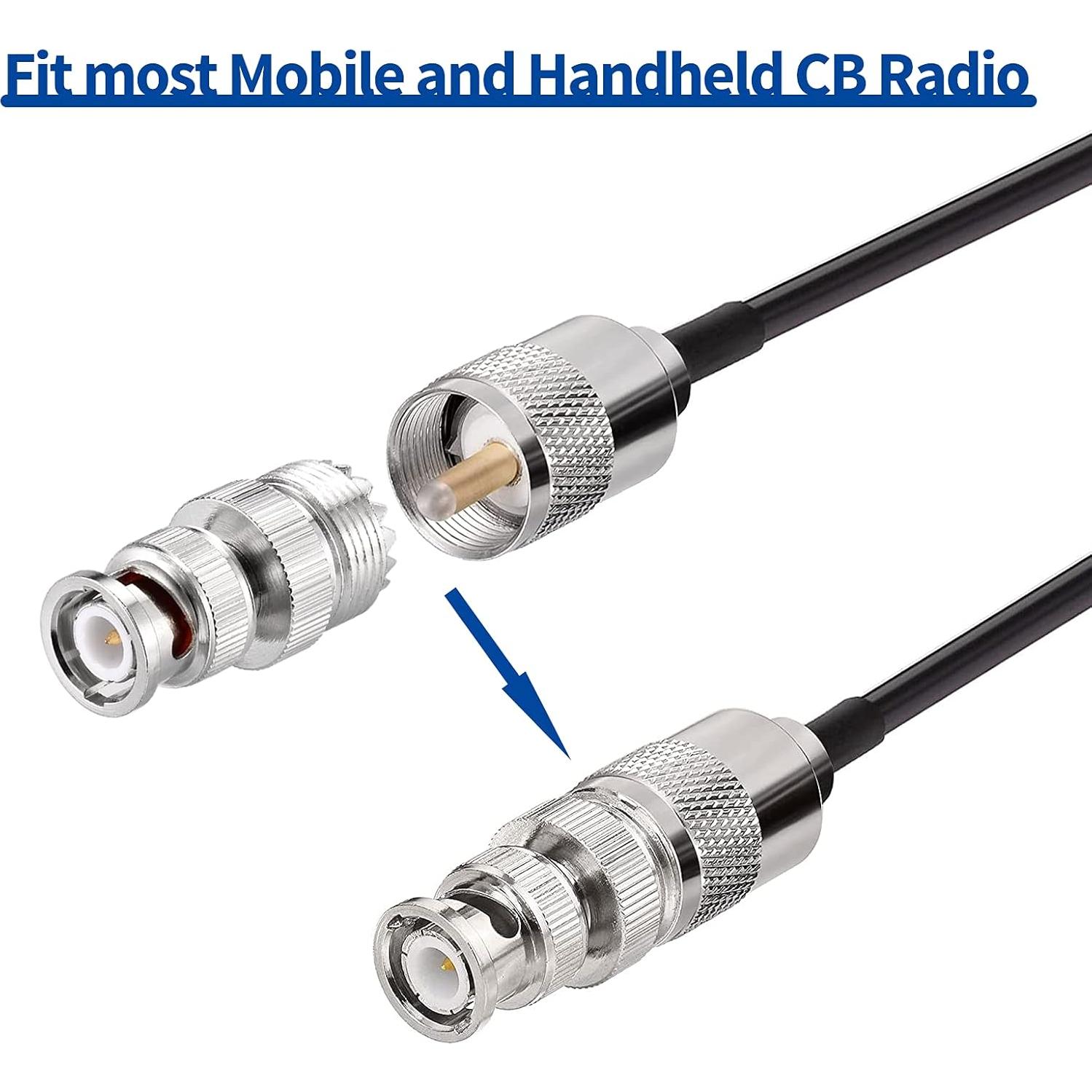Antena de Radio CB Bingfu 27MHz Base Magnética 3m RG58