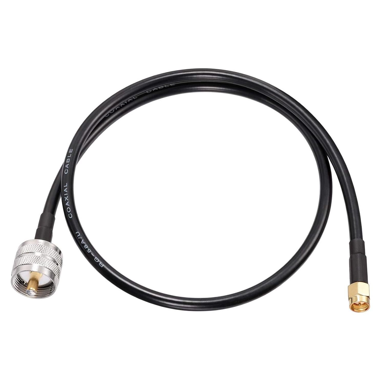 Adaptador Coaxial SMA a PL259 60cm RG58 wlaniot para Radio