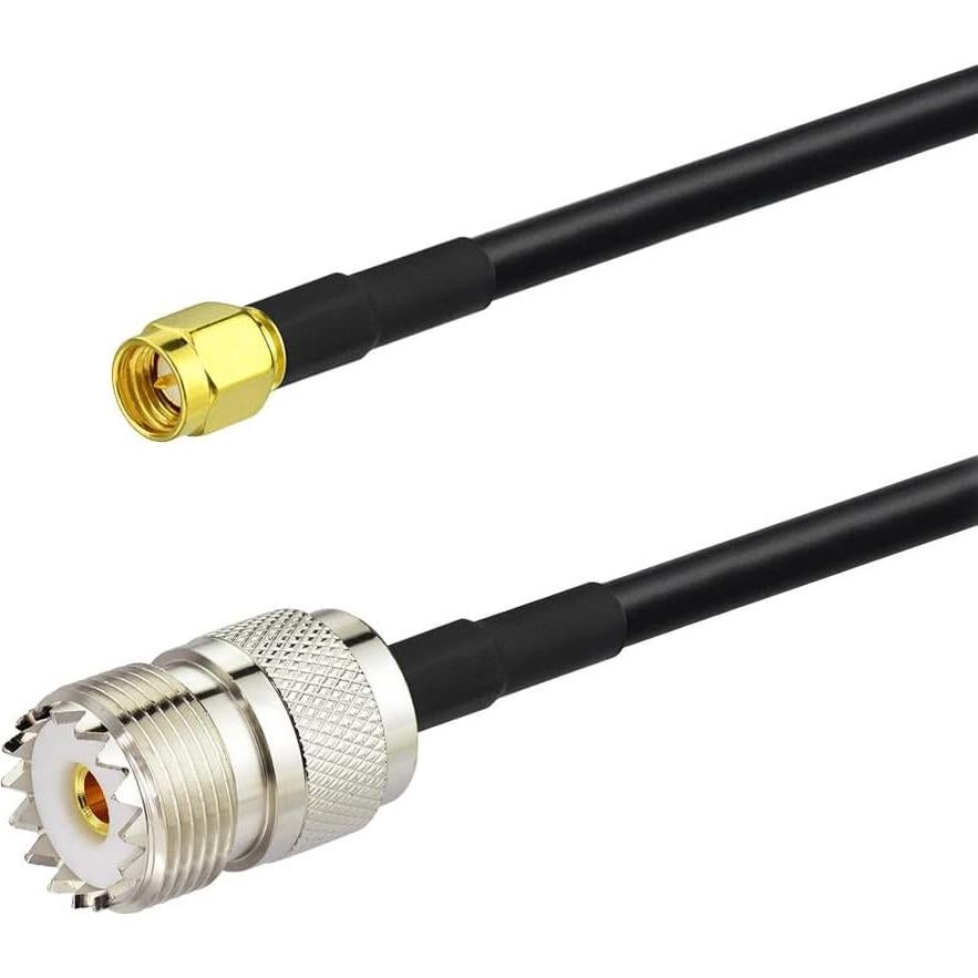 Cable Coaxial RG58 Superbat SMA Macho a UHF SO239 100cm