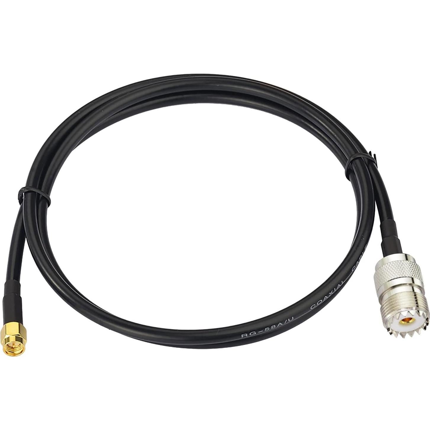 Cable Coaxial RG58 Superbat SMA Macho a UHF SO239 100cm