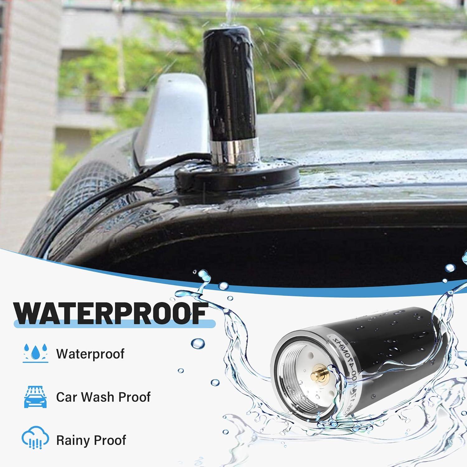 Antena Anina NMO Doble Banda VHF UHF 136-470MHz 8.89cm