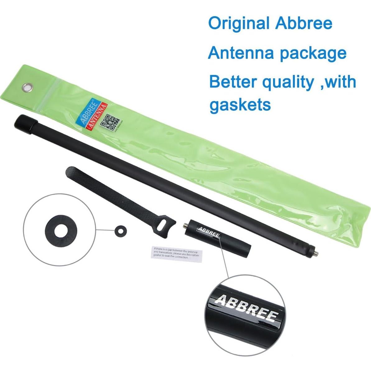 Antena VHF/UHF ABBREE SMA-Femenino 47.8 cm 144/430MHz