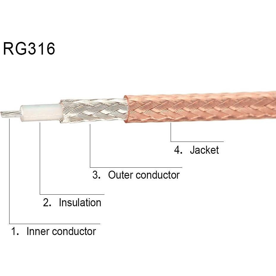 Kit Cable Coaxial RF SMA Macho a SO239 1m + Adaptadores