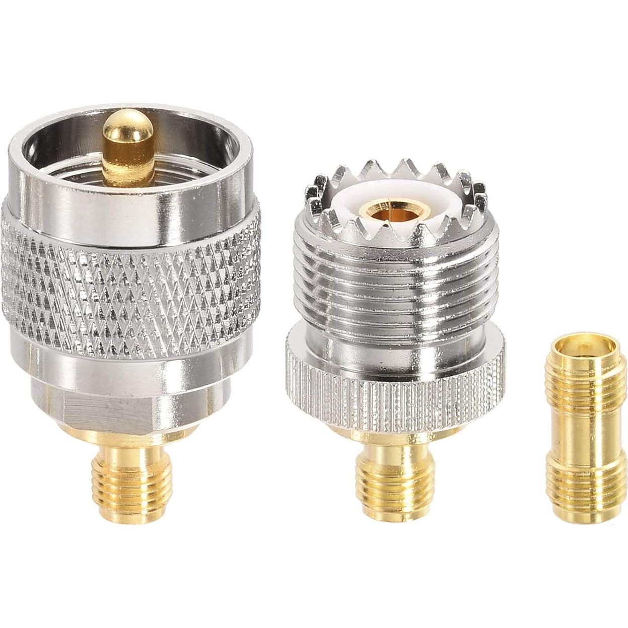 Kit Cable Coaxial RF SMA Macho a SO239 1m + Adaptadores