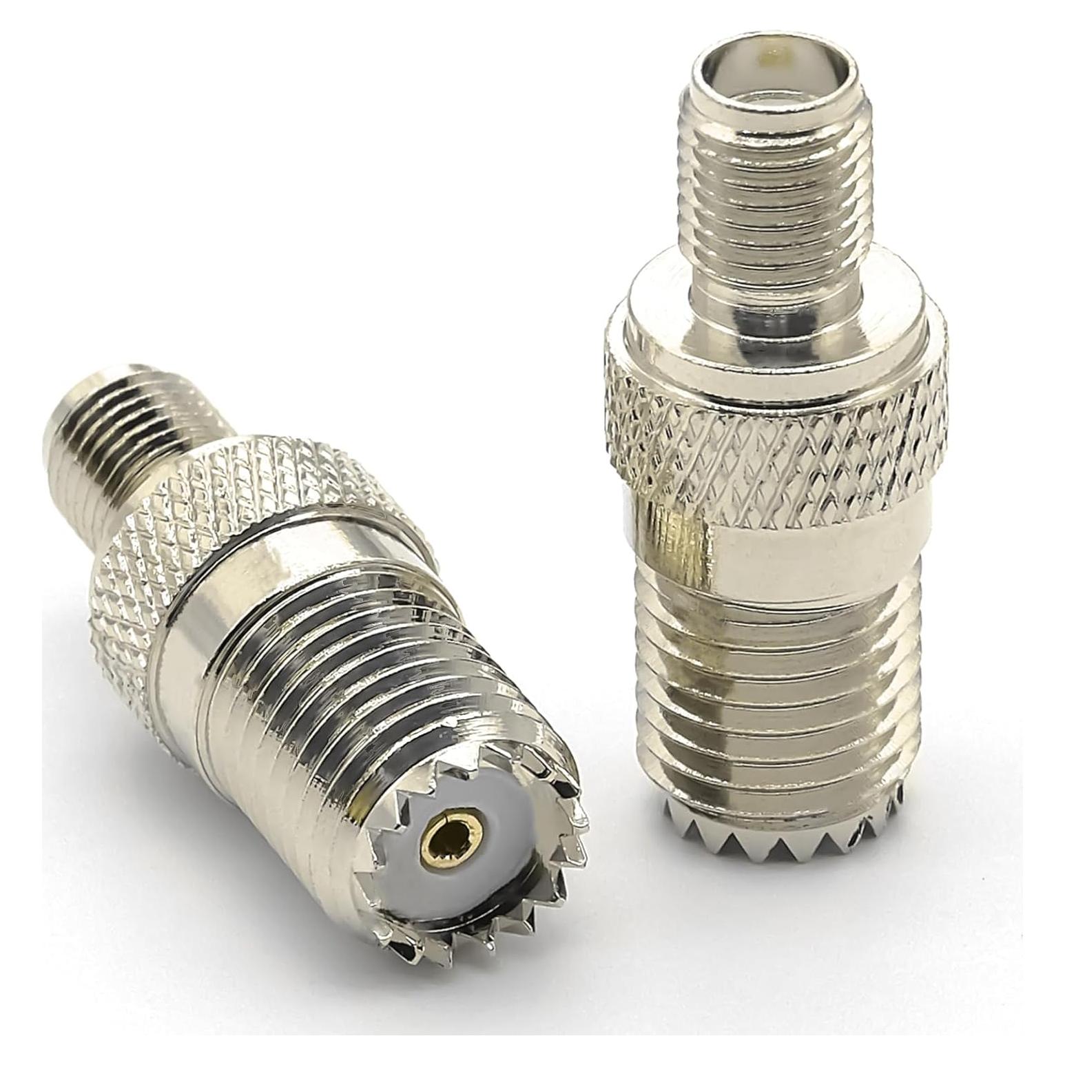 Adaptador Coaxial Mini UHF SO239 a SMA 2PCS Ahoaepy