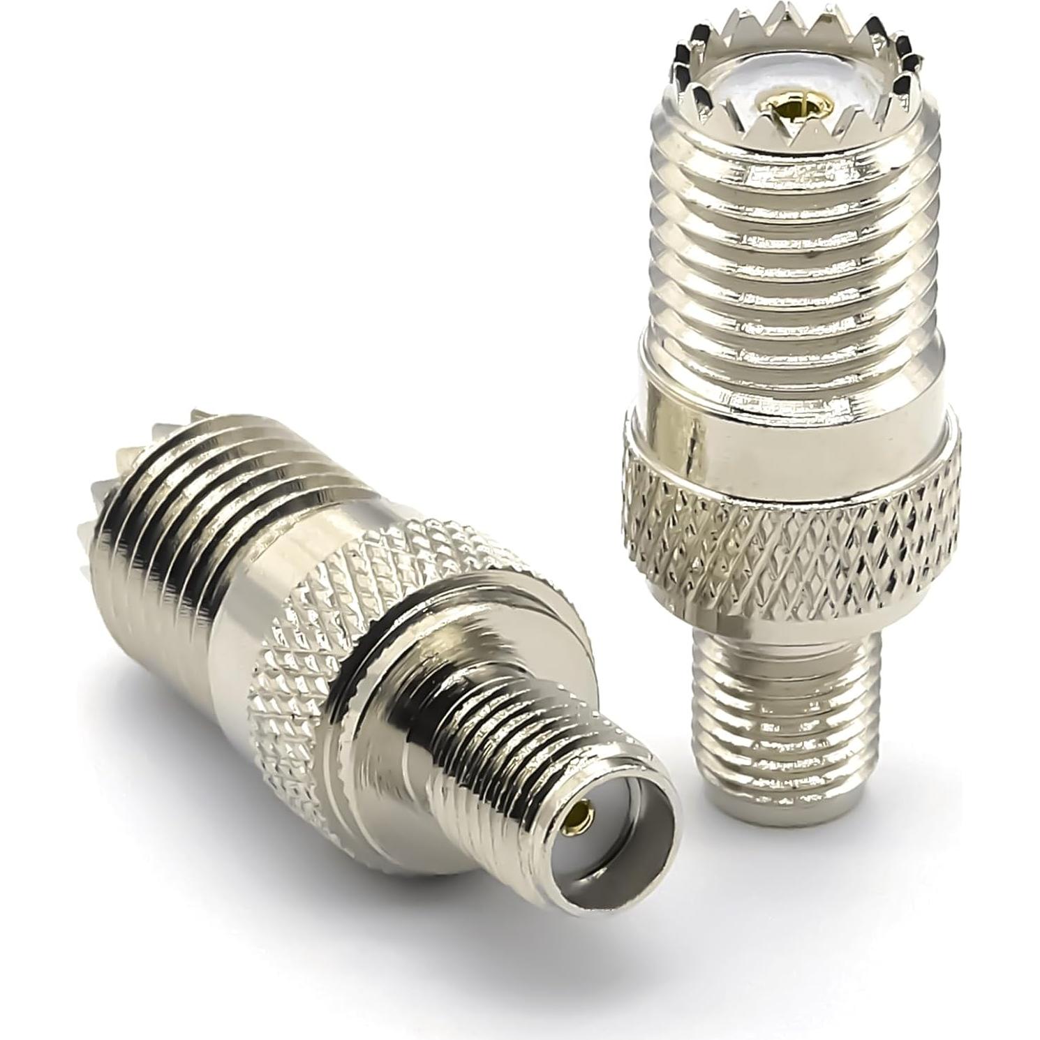 Adaptador Coaxial Mini UHF SO239 a SMA 2PCS Ahoaepy