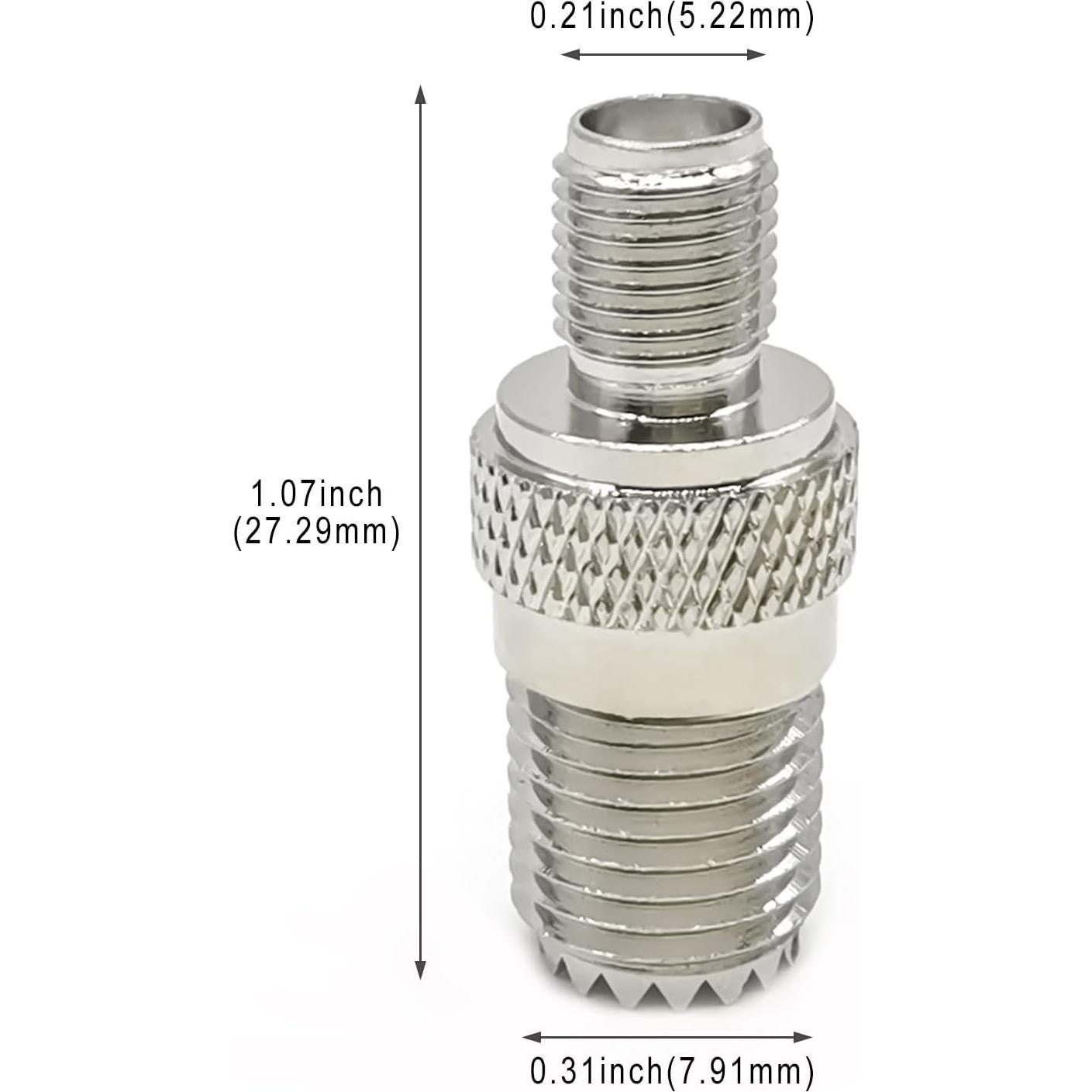 Adaptador Coaxial Mini UHF SO239 a SMA 2PCS Ahoaepy