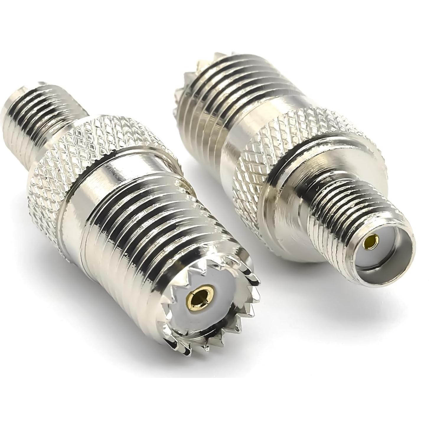 Adaptador Coaxial Mini UHF SO239 a SMA 2PCS Ahoaepy