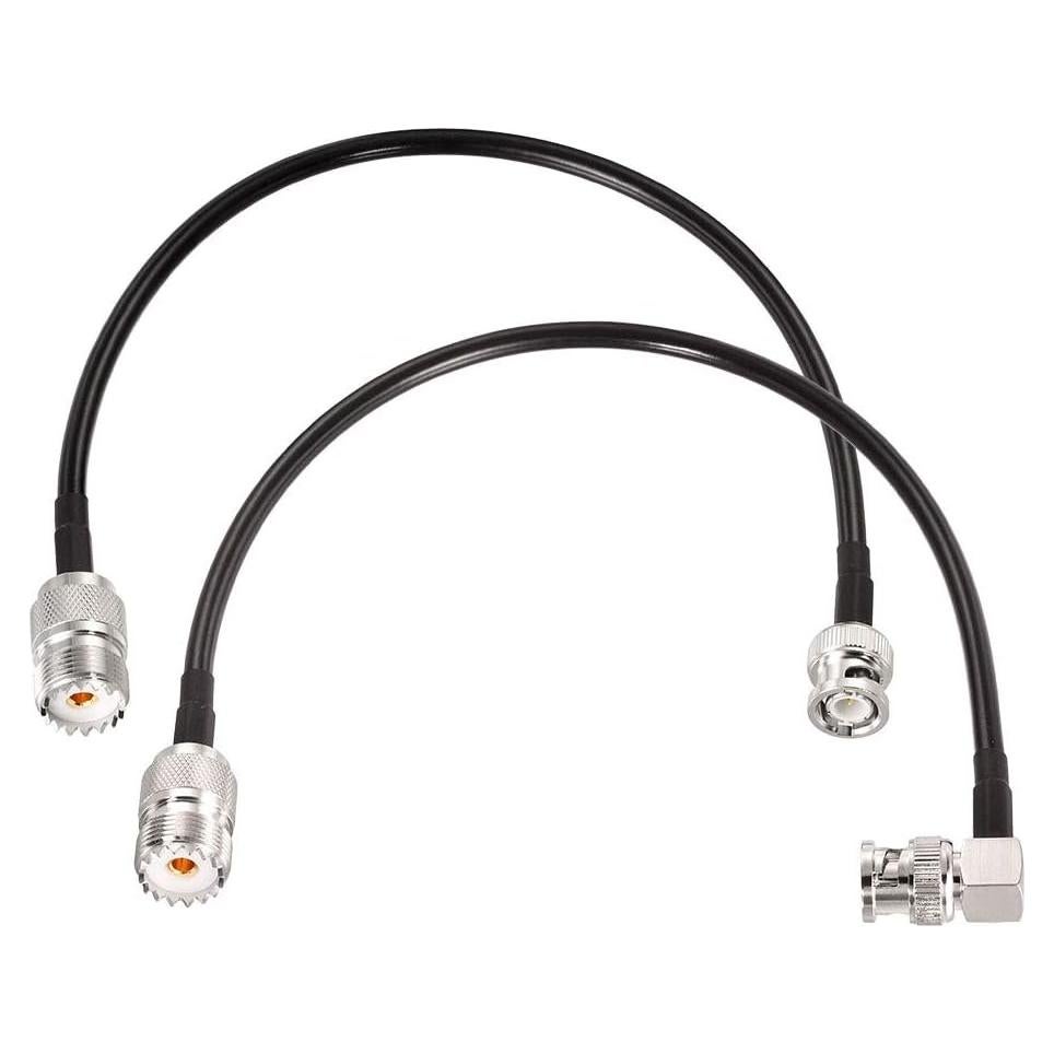 Cable Coaxial RG58 Superbat BNC Macho a SO239 30 cm - 2 Pcs