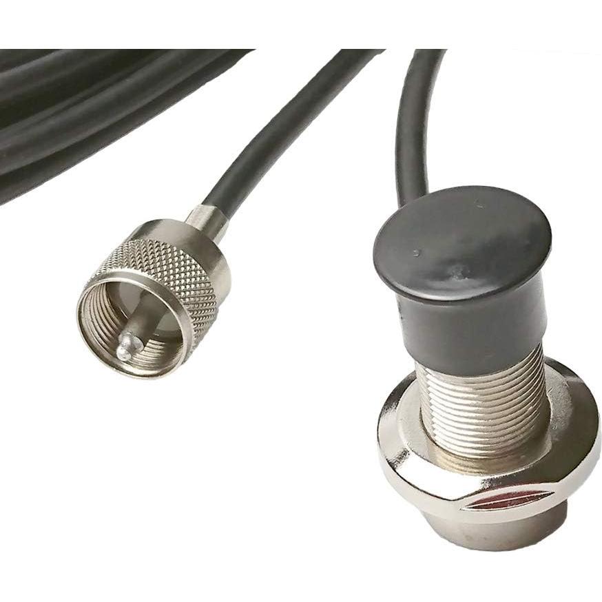 Soporte de Antena UHF UngSung SO-239 a PL-259 con Cable 4.25m