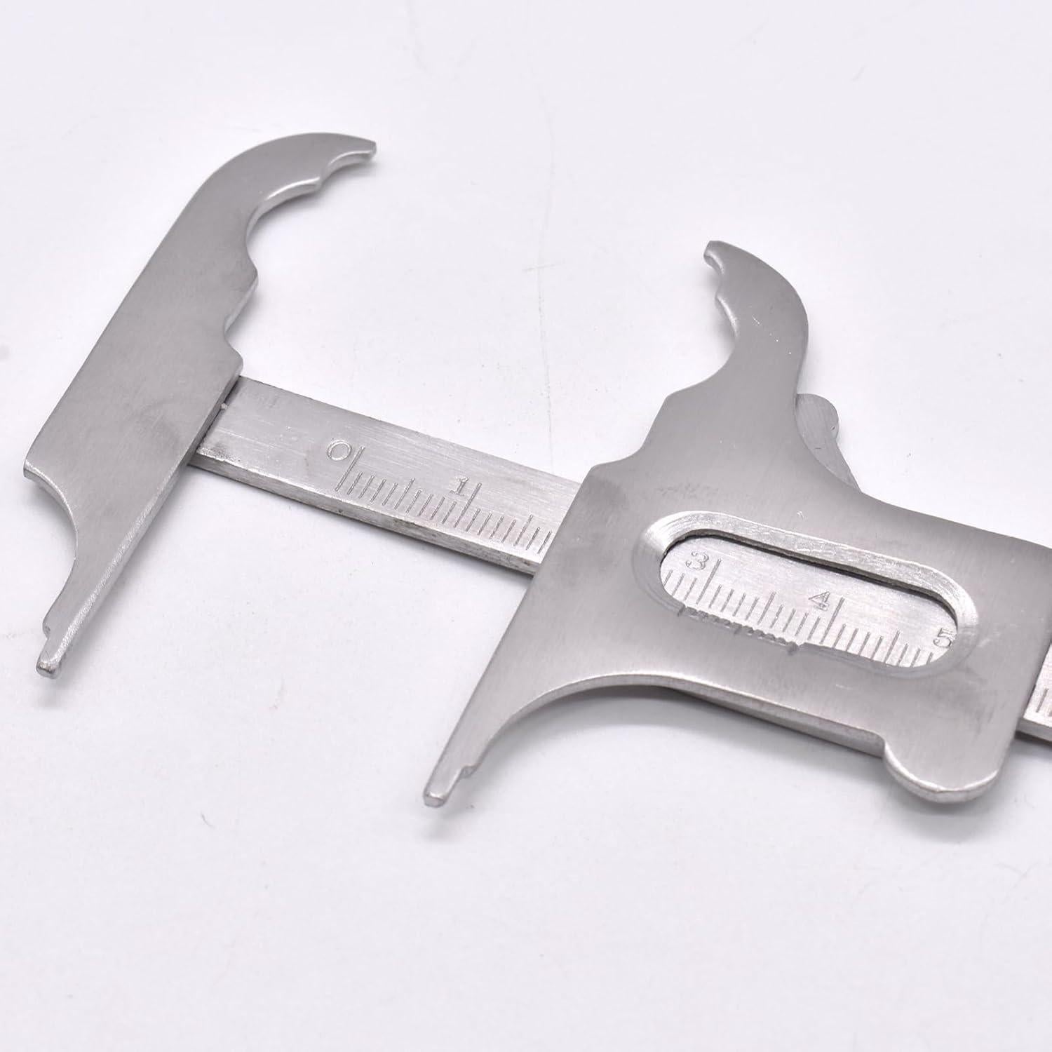 Calibrador Vernier Dental Angzhili 100mm Acero Inoxidable