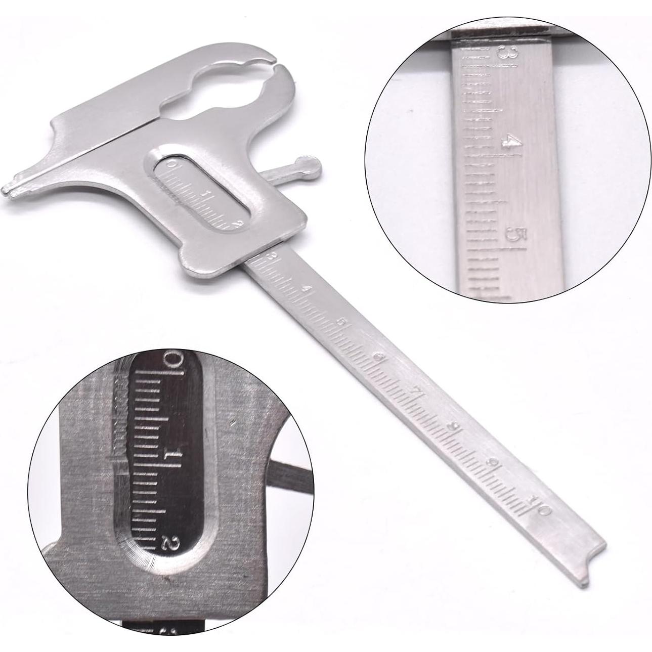 Calibrador Vernier Dental Angzhili 100mm Acero Inoxidable