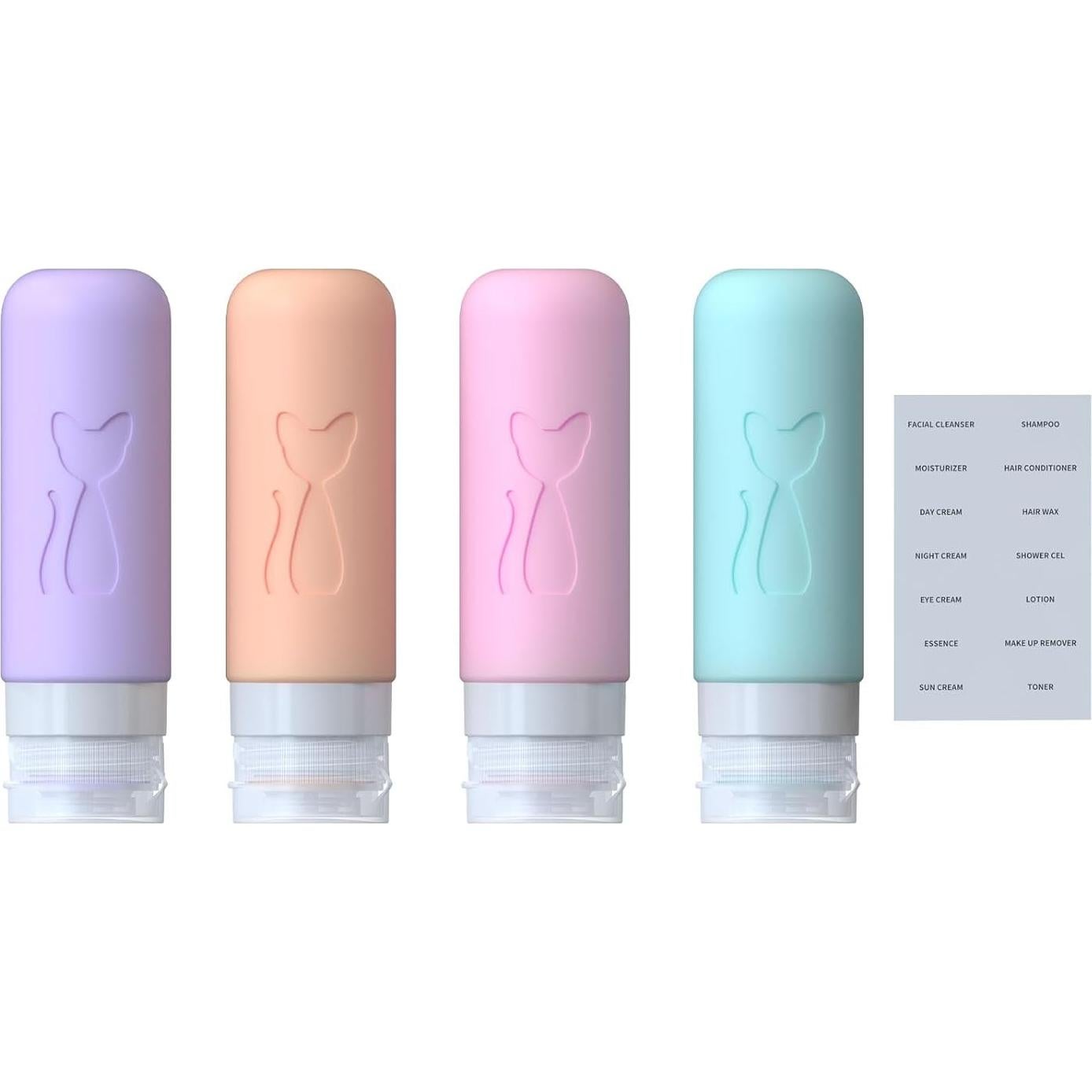 Botellas de viaje a prueba de fugas Zafit 88.72 ml 4 unidades