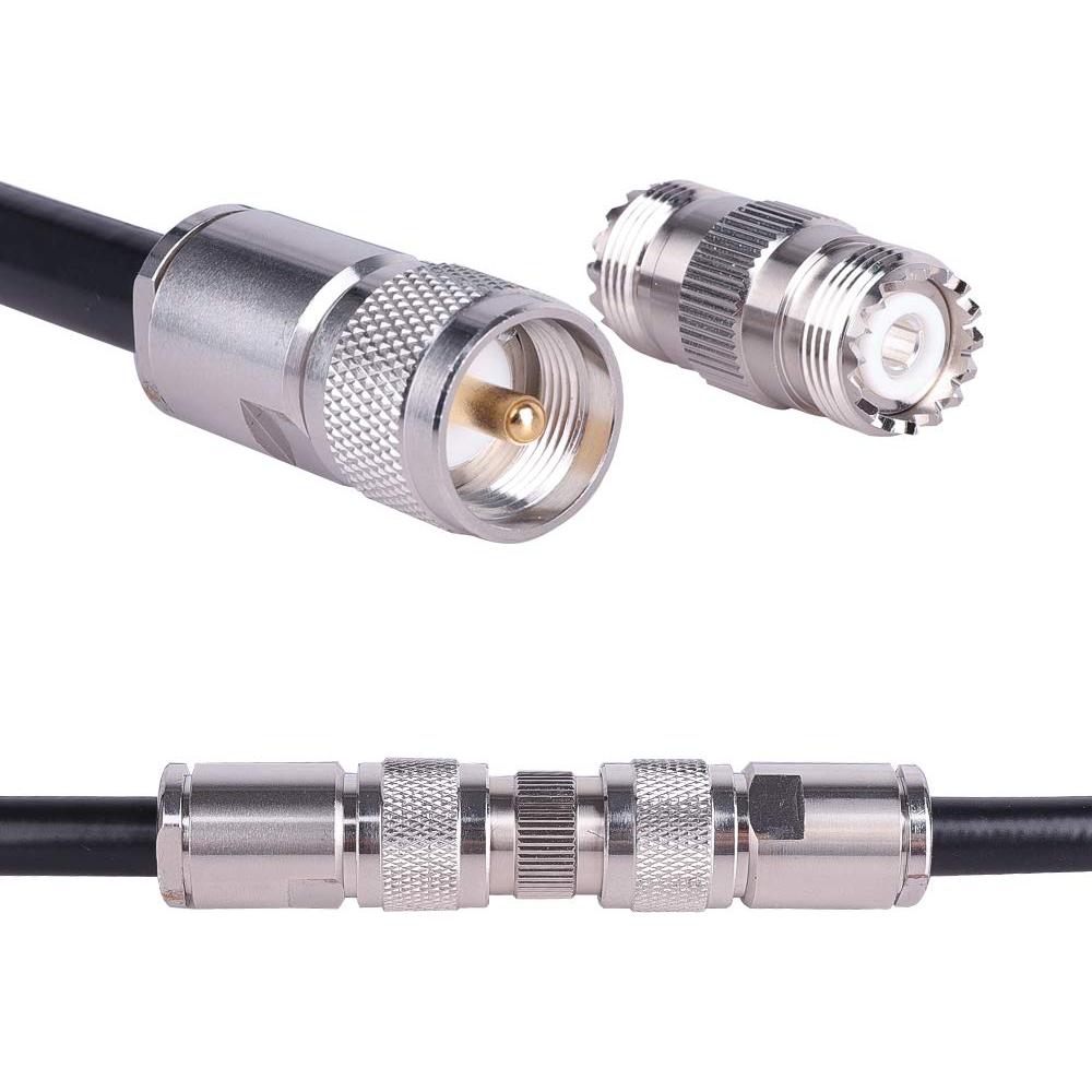 Adaptador Conector UHF Hembra PL-259 a SO239 XRDS-RF Paquete 2