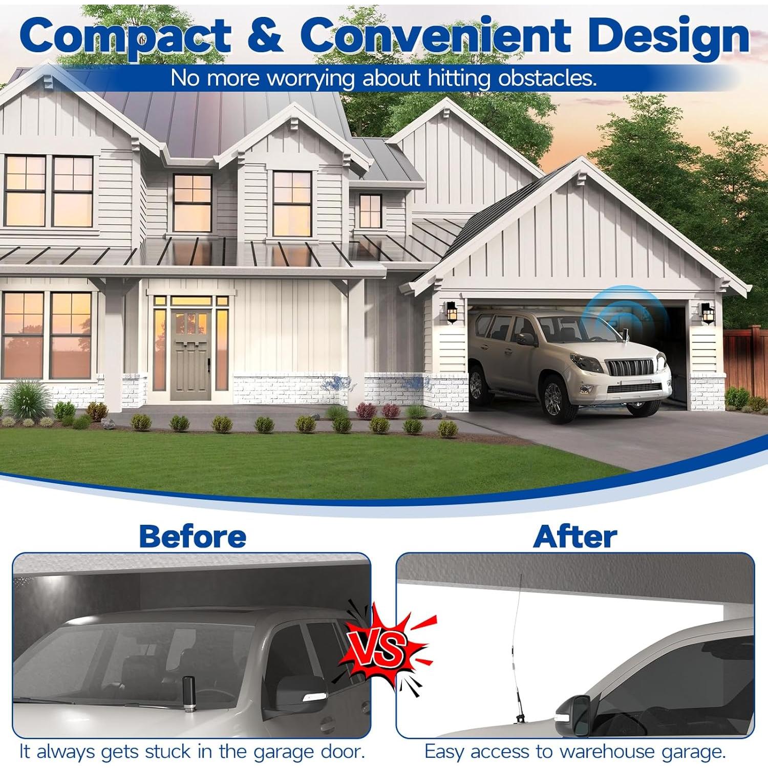 Antena de Radio Móvil Bingfu Doble Banda VHF UHF 136-470MHz