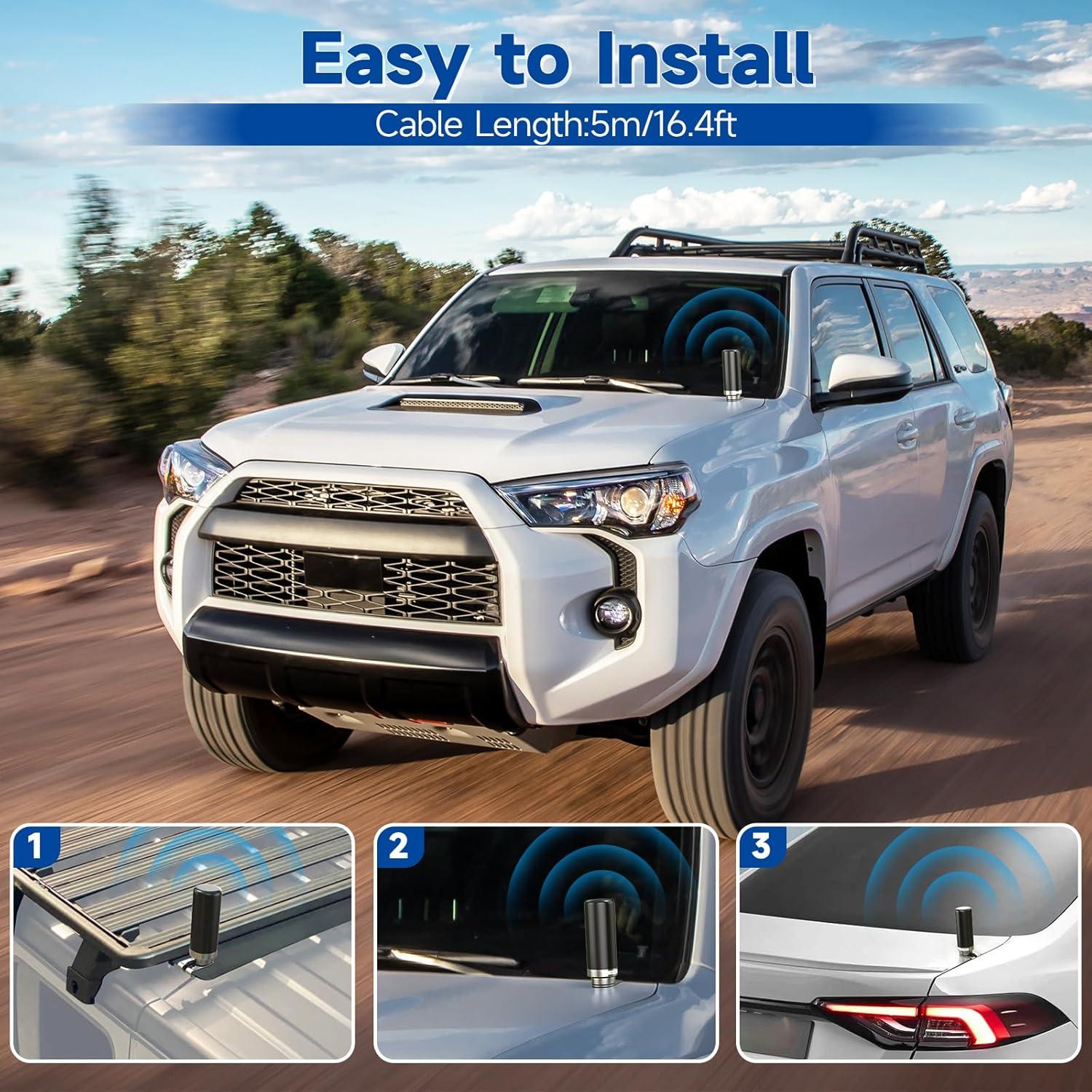 Antena de Radio Móvil Bingfu Doble Banda VHF UHF 136-470MHz