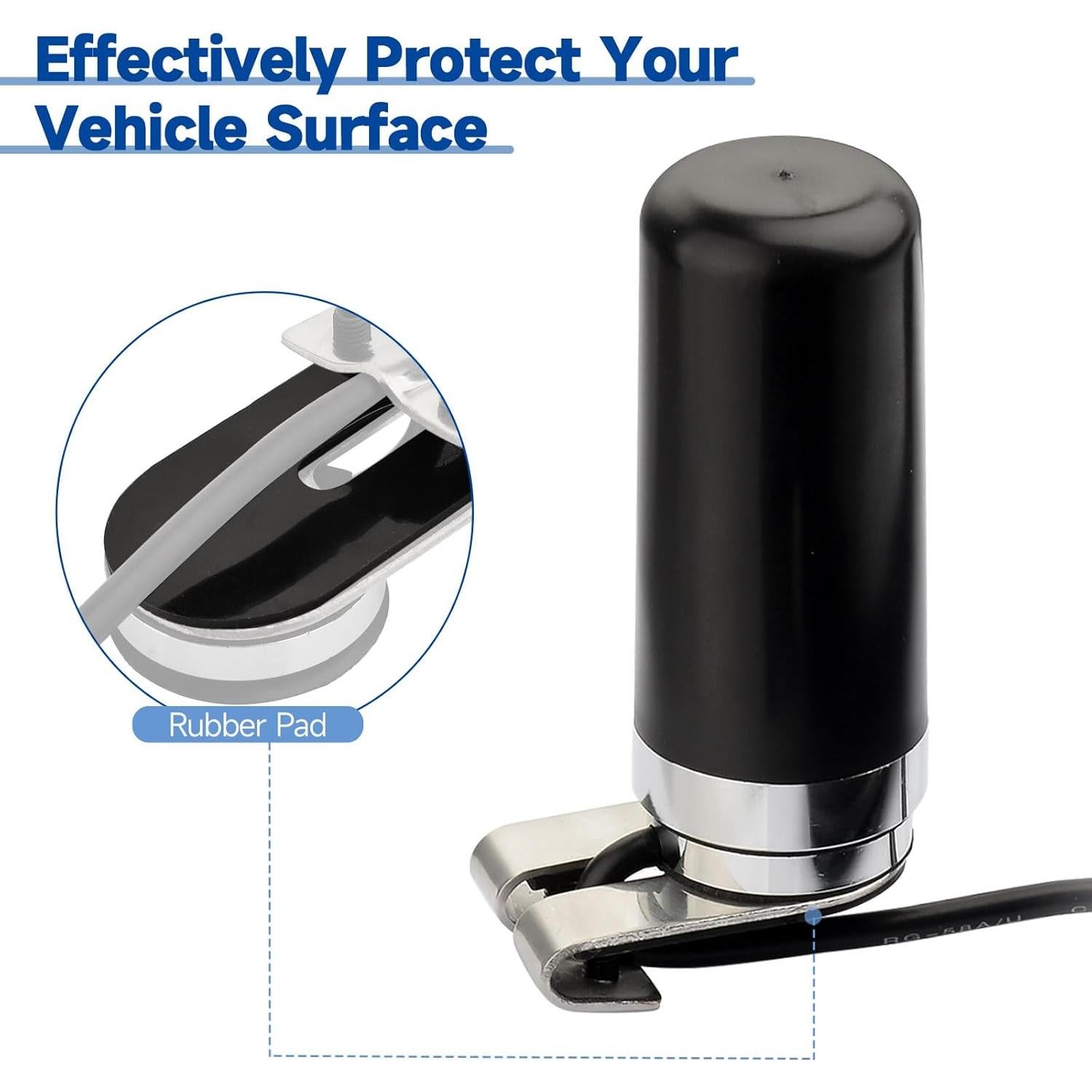 Antena de Radio Móvil Bingfu Doble Banda VHF UHF 136-470MHz